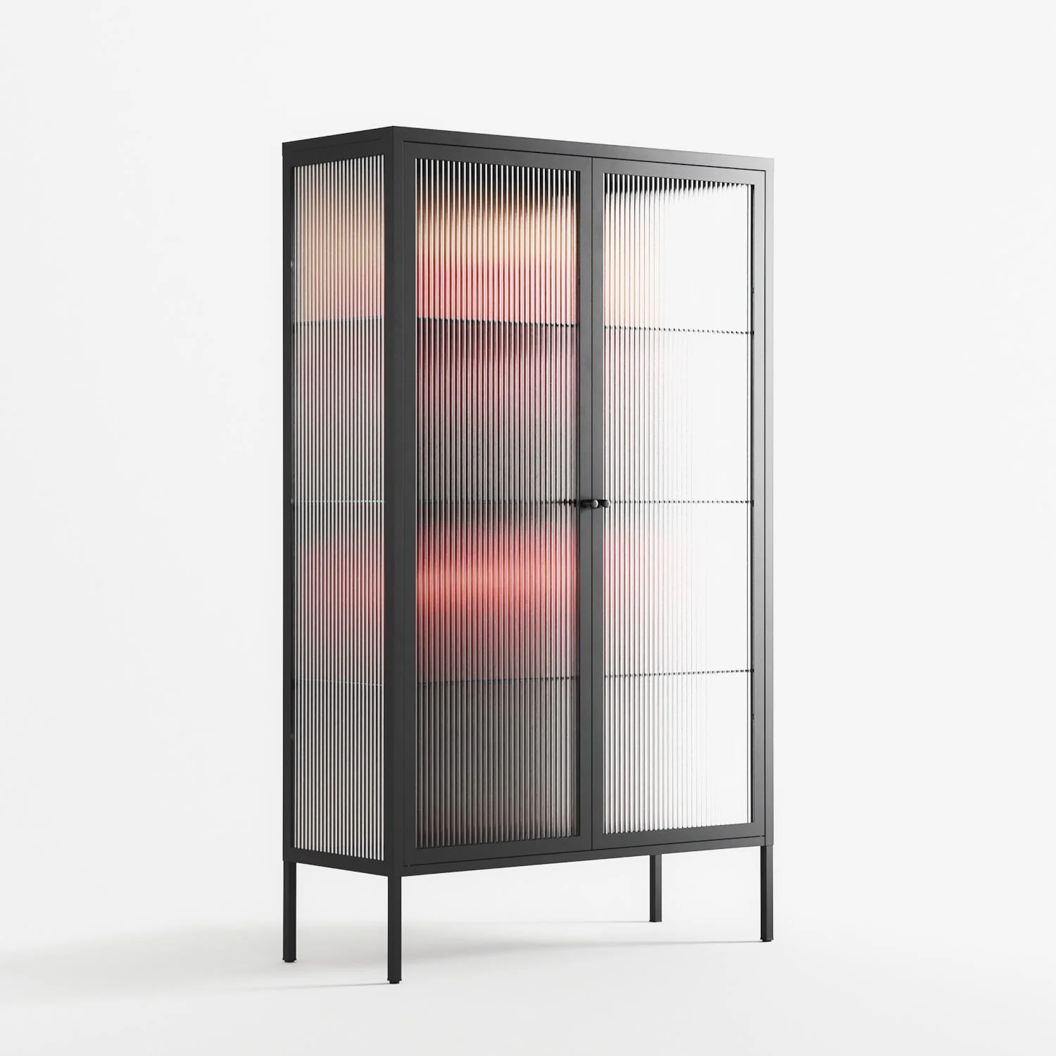 Red - Cabinet - Nadia Ryder - Antracite - Reeded glass - Image 4