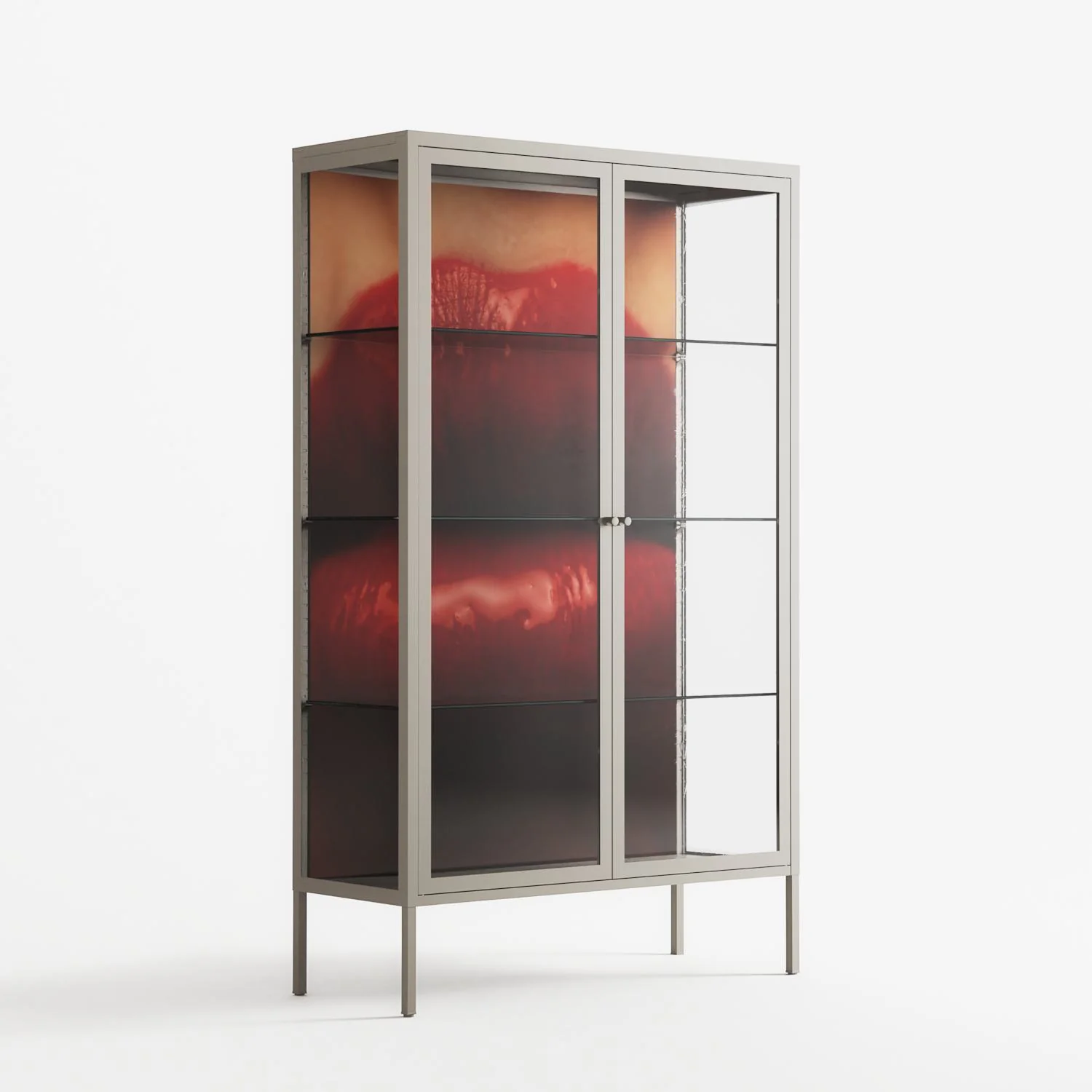 Red - Cabinet - Nadia Ryder - Pebble - Clear glass - Image 4