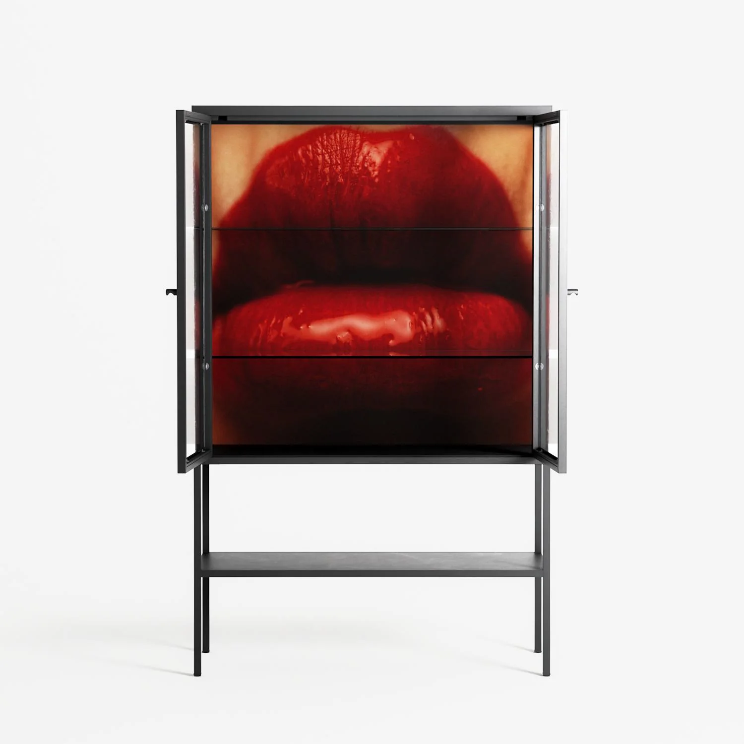 Red - Loft Cabinet - Nadia Ryder - Antracite - Clear glass - Image 3