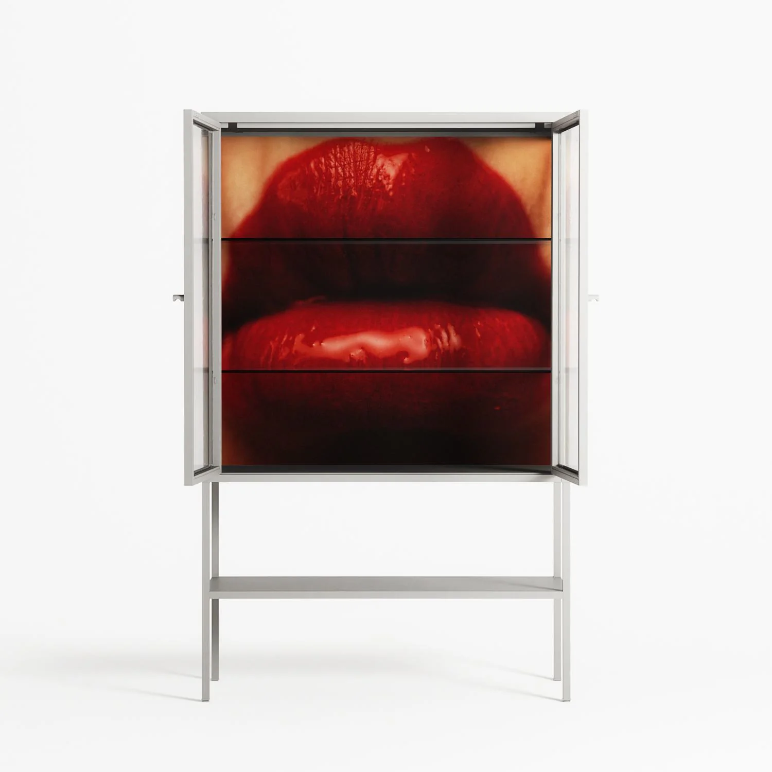 Red - Loft Cabinet - Nadia Ryder - Chalk - Clear glass - Image 3