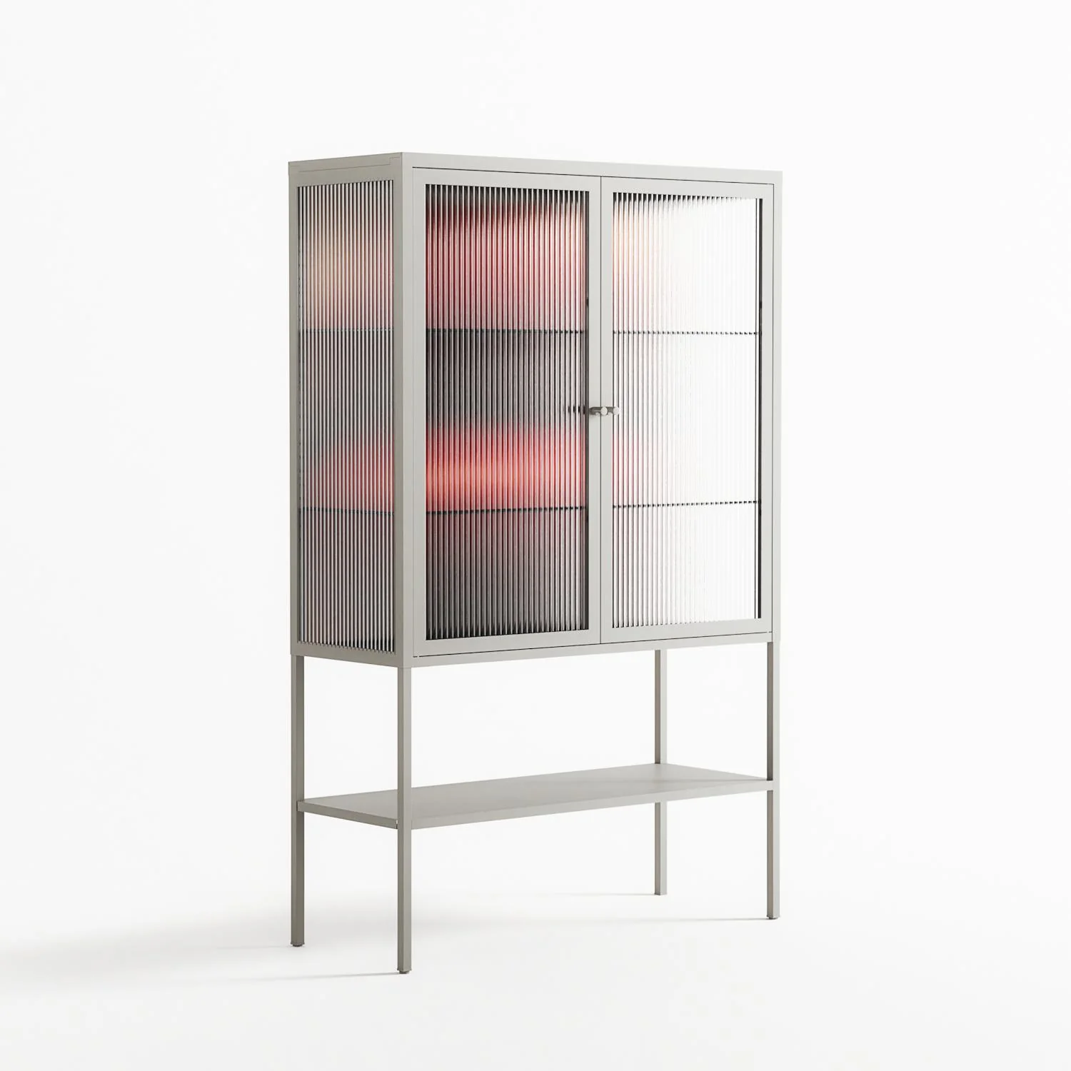 Red - Loft Cabinet - Nadia Ryder - Chalk - Reeded glass - Image 4