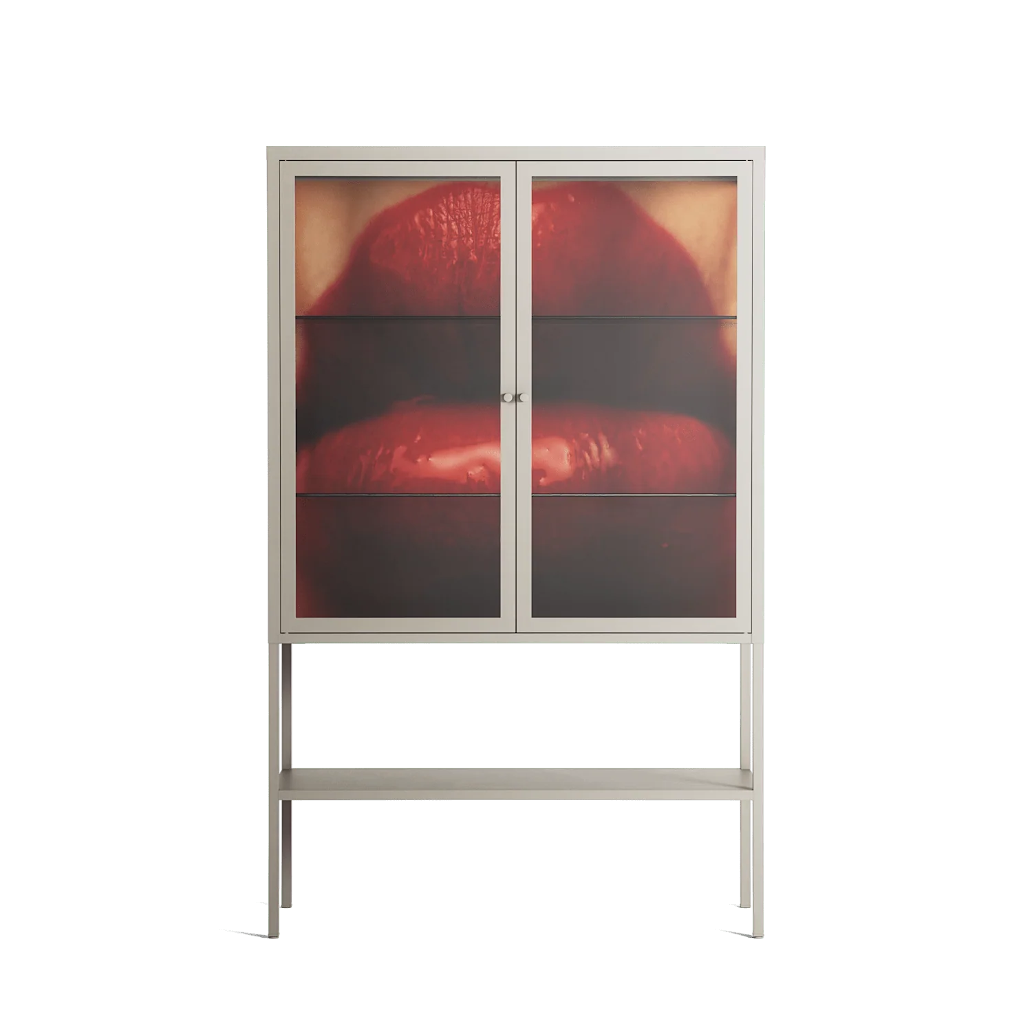 Red - Loft Cabinet - Nadia Ryder - Pebble - Clear glass