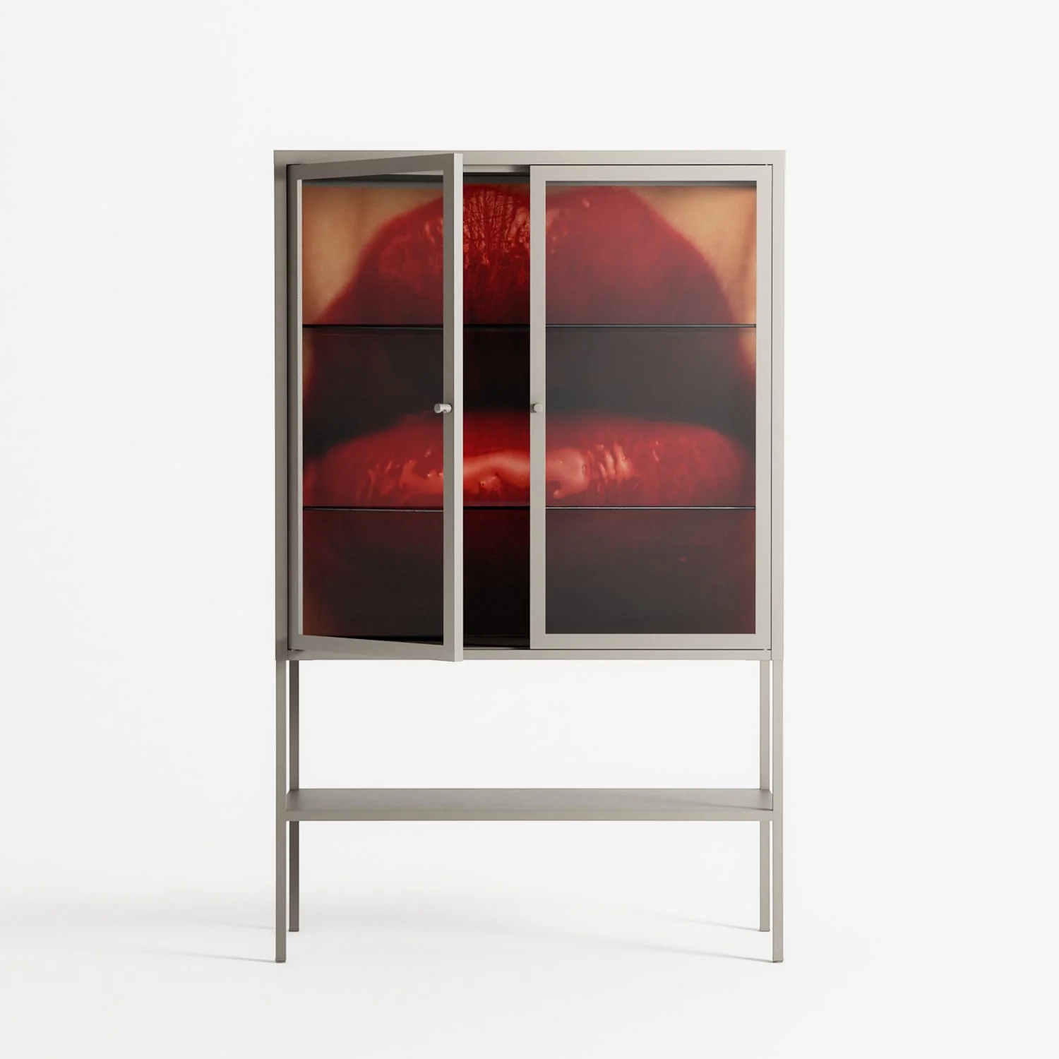 Red - Loft Cabinet - Nadia Ryder - Pebble - Clear glass - Image 2