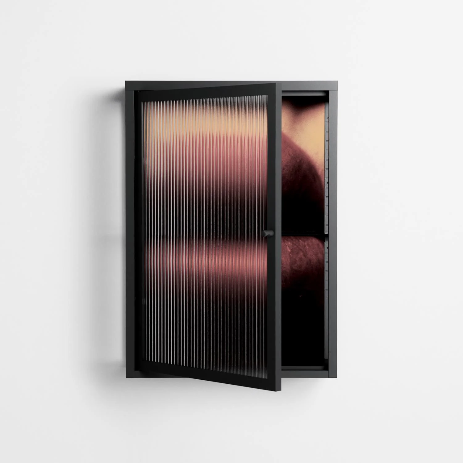Red - Wall Cabinet - Nadia Ryder - Antracite - Reeded glass - Image 2
