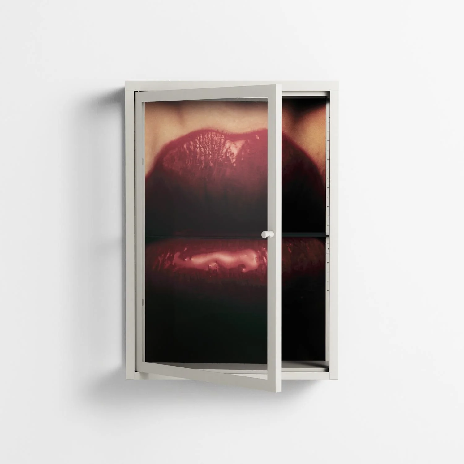 Red - Wall Cabinet - Nadia Ryder - Chalk - Clear glass - Image 2