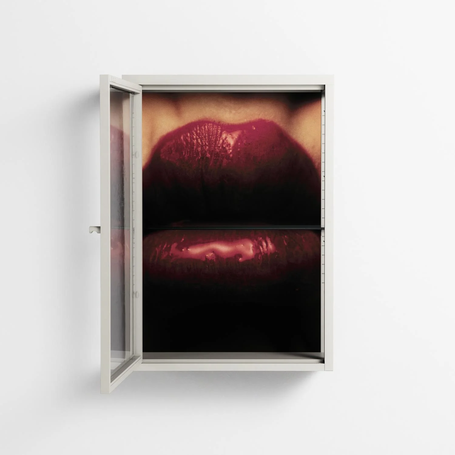 Red - Wall Cabinet - Nadia Ryder - Chalk - Clear glass - Image 3