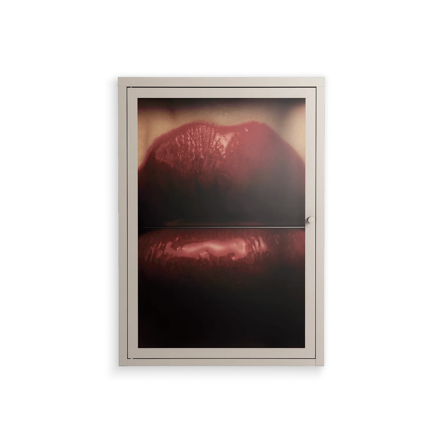 Red - Wall Cabinet - Nadia Ryder - Pebble - Clear glass