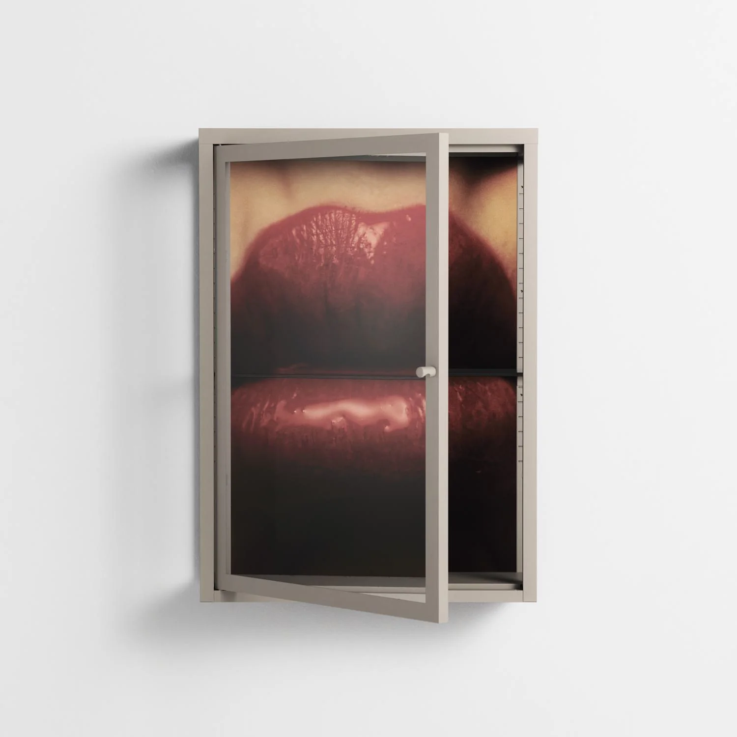 Red - Wall Cabinet - Nadia Ryder - Pebble - Clear glass - Image 2