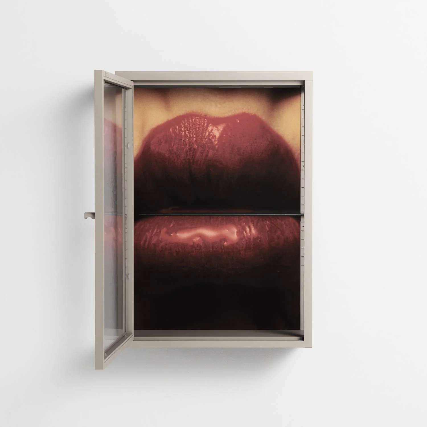 Red - Wall Cabinet - Nadia Ryder - Pebble - Clear glass - Image 3