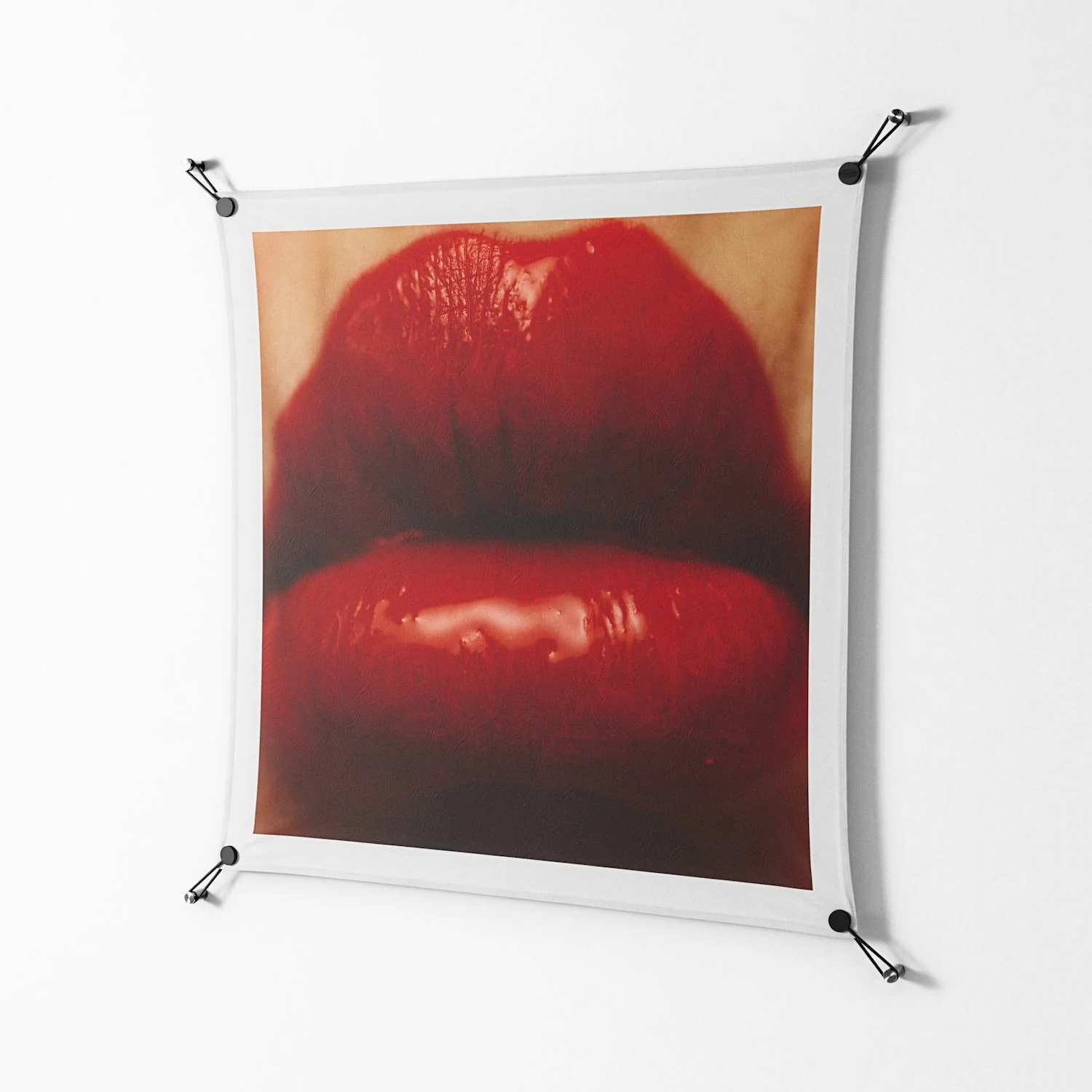 Red - Work On Wall - Nadia Ryder - Black - 90 x 90 cm - Image 2