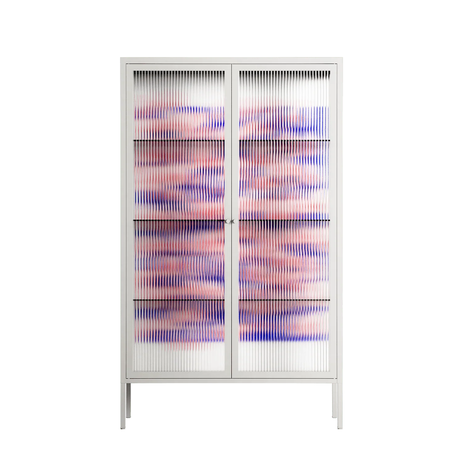 Redblooms - Cabinet - Katie O’Shea - Chalk - Reeded glass