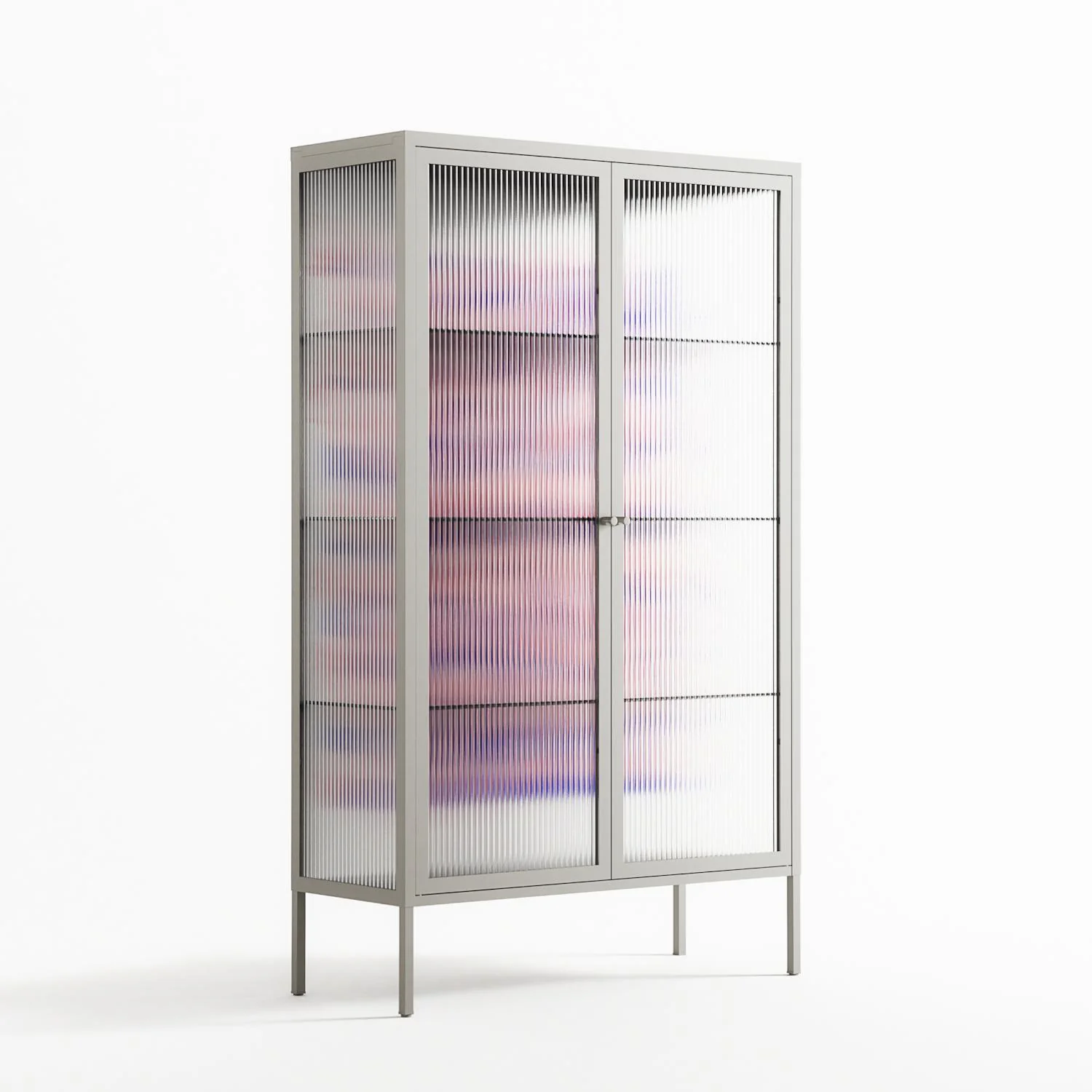 Redblooms - Cabinet - Katie O’Shea - Chalk - Reeded glass - Image 4