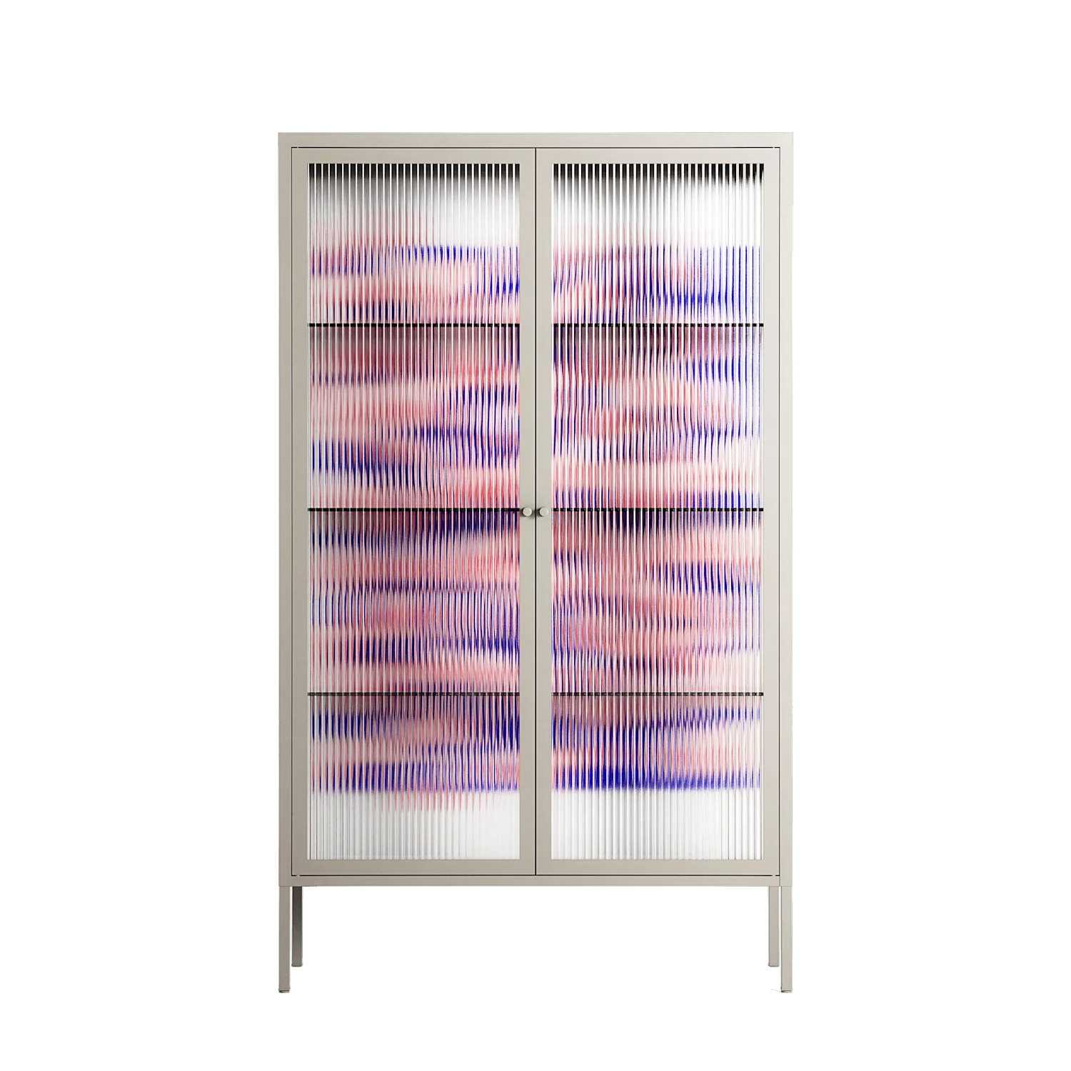 Redblooms - Cabinet - Katie O’Shea - Pebble - Reeded glass