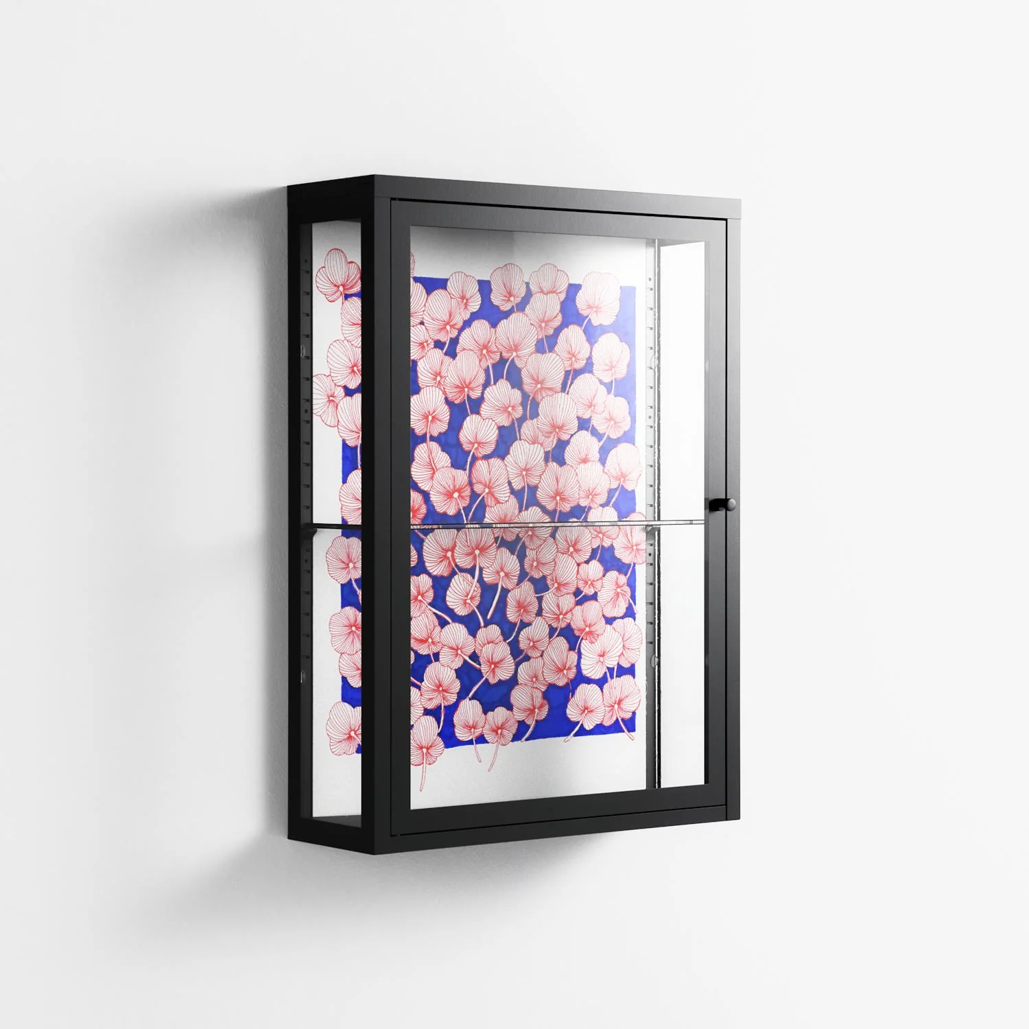 Redblooms - Wall Cabinet - Katie O’Shea - Antracite - Clear glass - Image 4