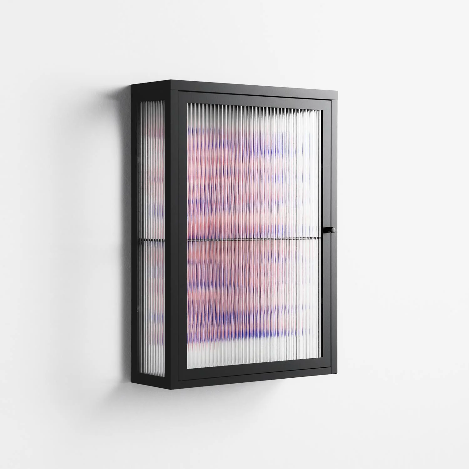 Redblooms - Wall Cabinet - Katie O’Shea - Antracite - Reeded glass - Image 4