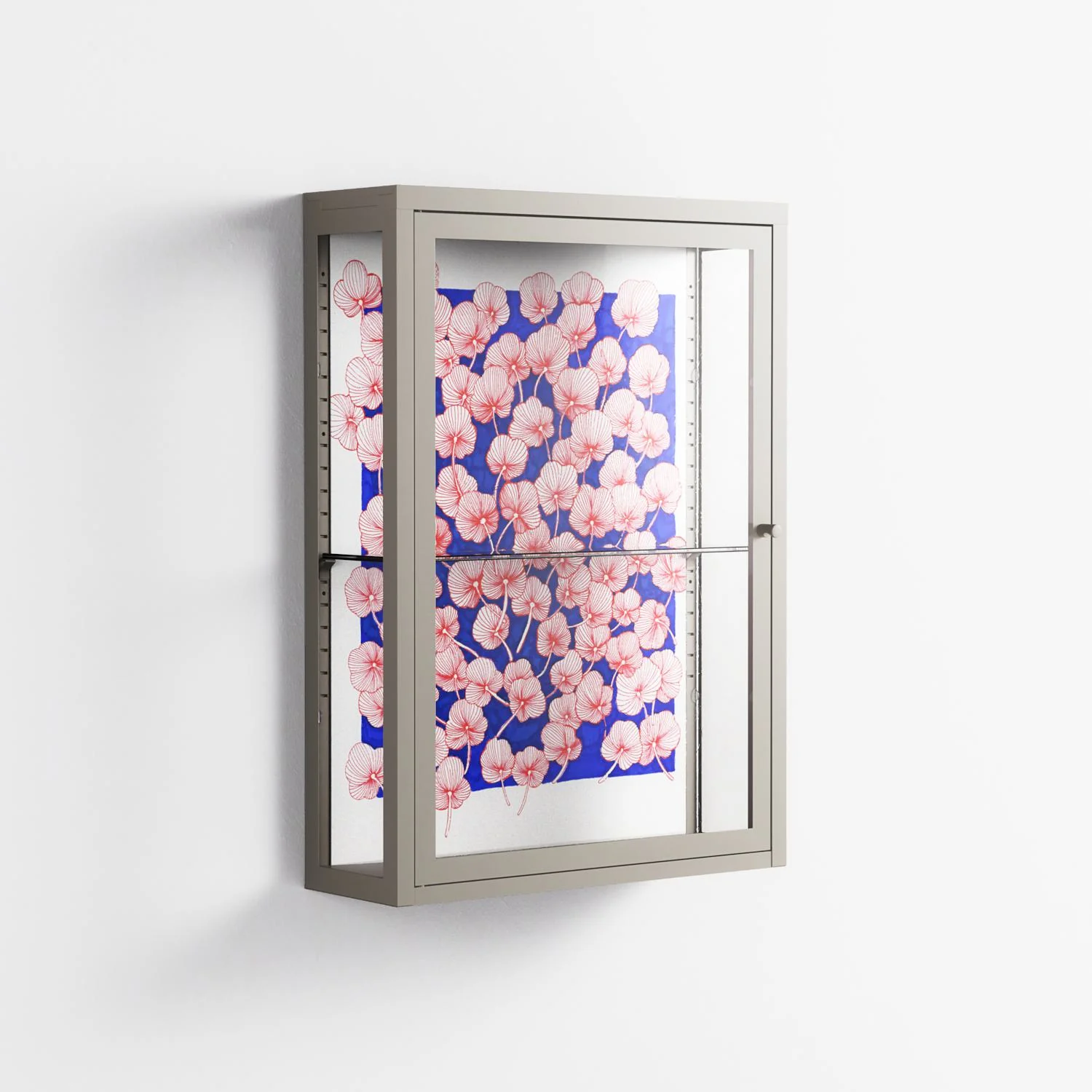 Redblooms - Wall Cabinet - Katie O’Shea - Pebble - Clear glass - Image 4