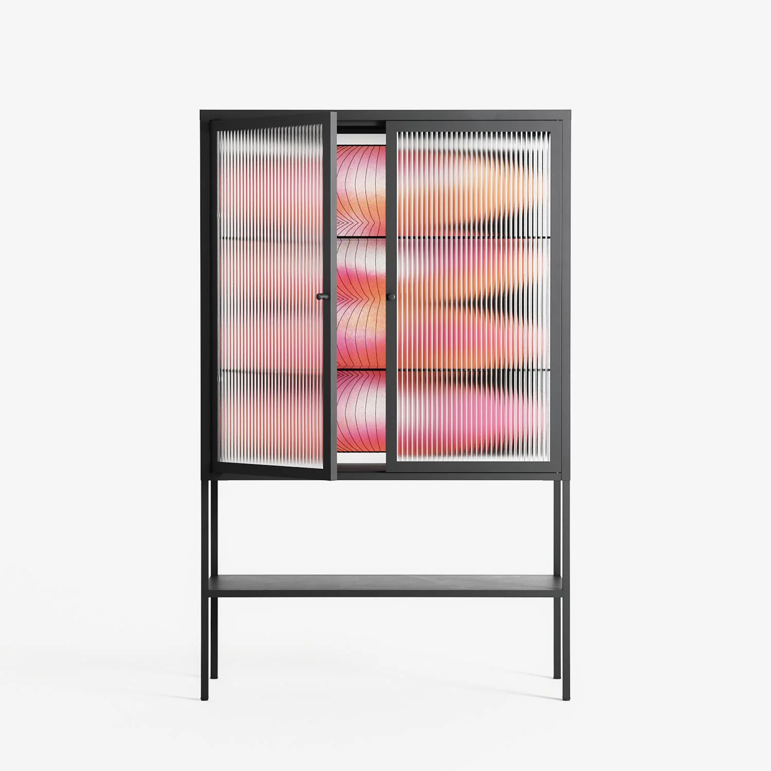 Repeating - Loft Cabinet - Alexander Khabbazi - Antracite - Reeded glass - Image 2
