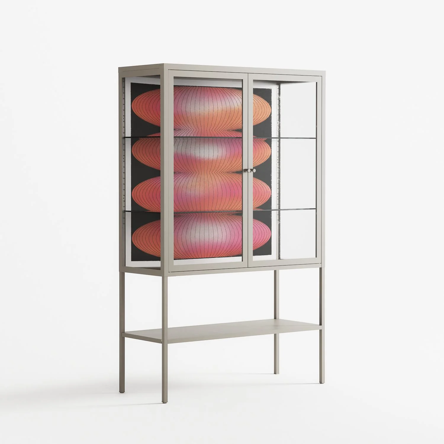 Repeating - Loft Cabinet - Alexander Khabbazi - Pebble - Clear glass - Image 4