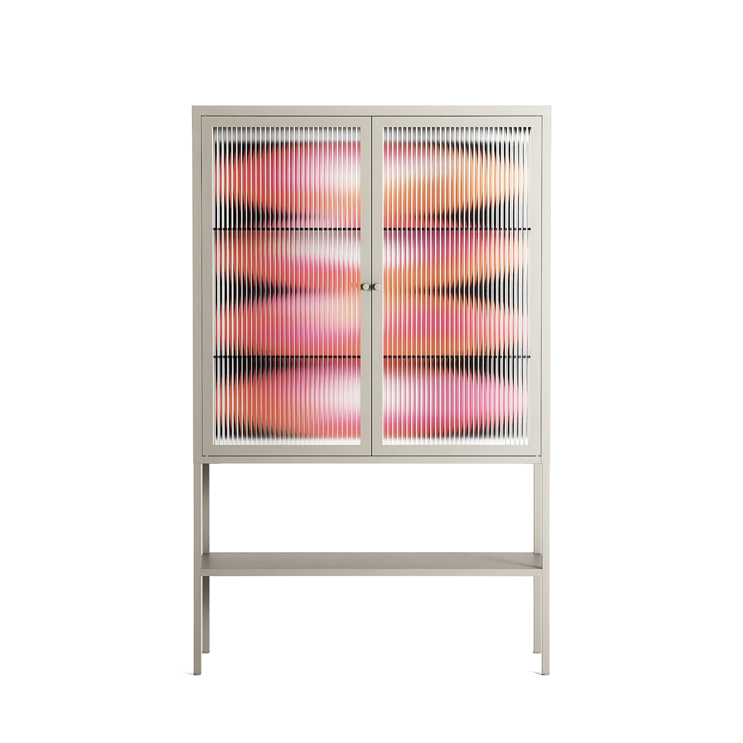 Repeating - Loft Cabinet - Alexander Khabbazi - Pebble - Reeded glass