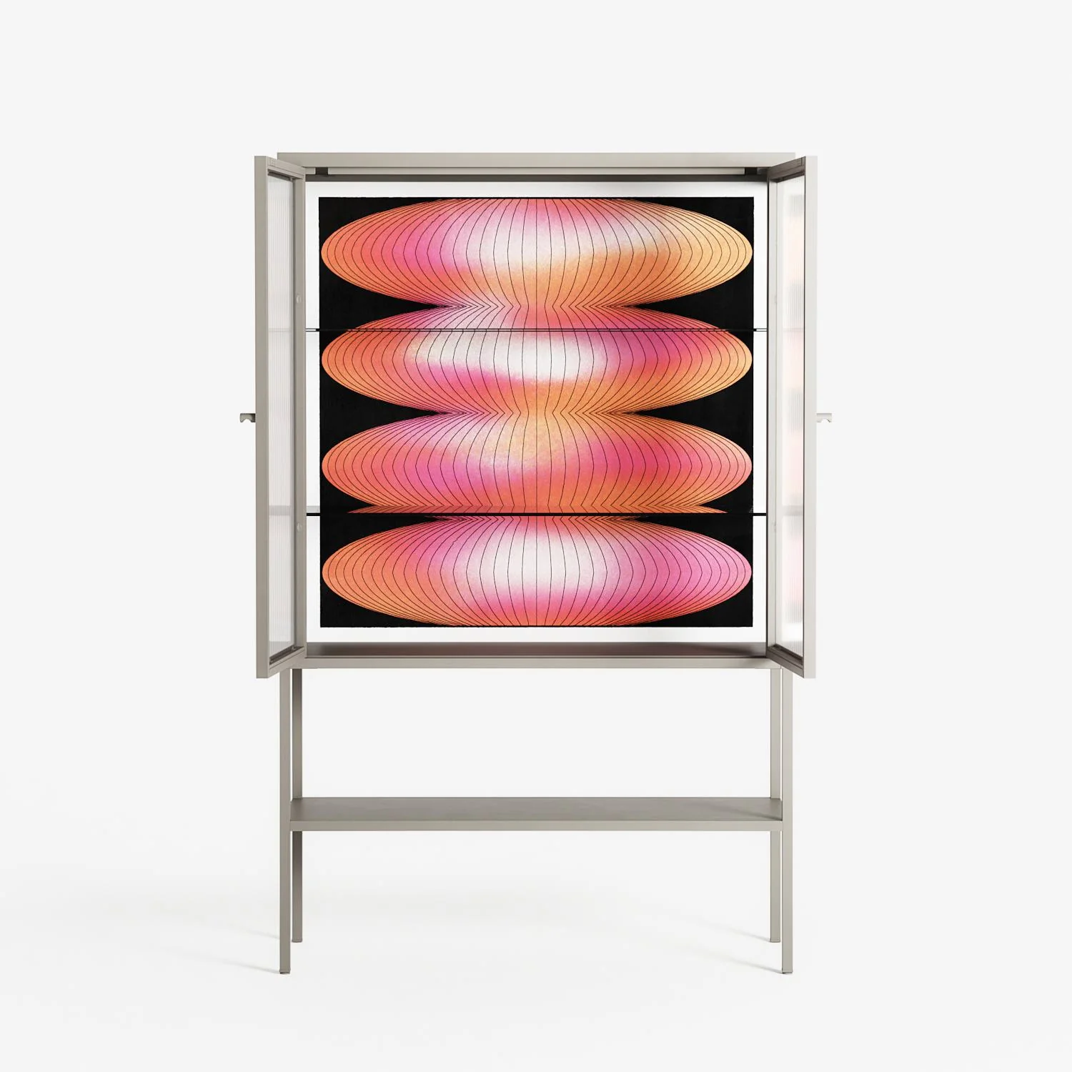 Repeating - Loft Cabinet - Alexander Khabbazi - Pebble - Reeded glass - Image 3