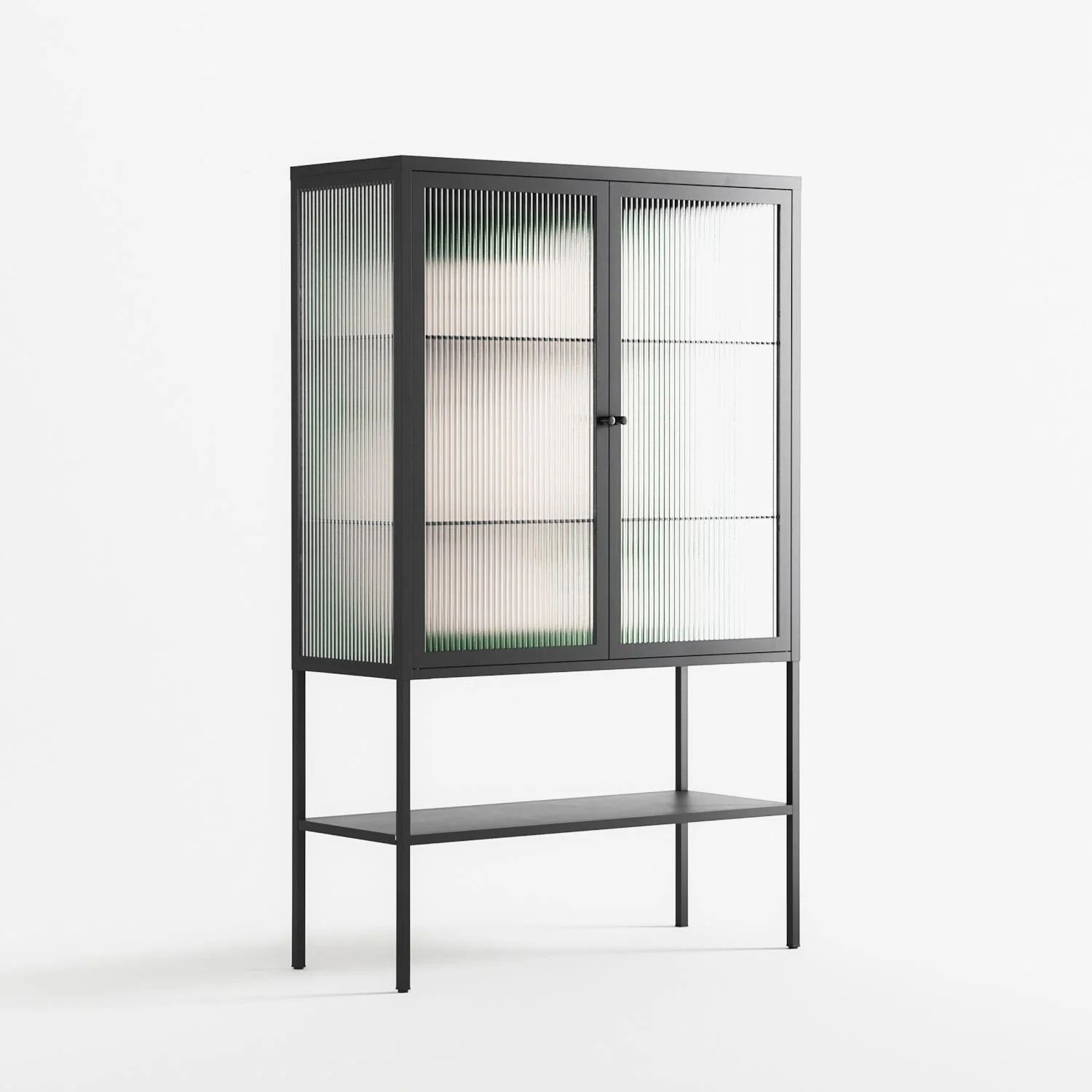 Rest 1 - Loft Cabinet - Andrea Devia-Nuño - Antracite - Reeded glass - Image 4