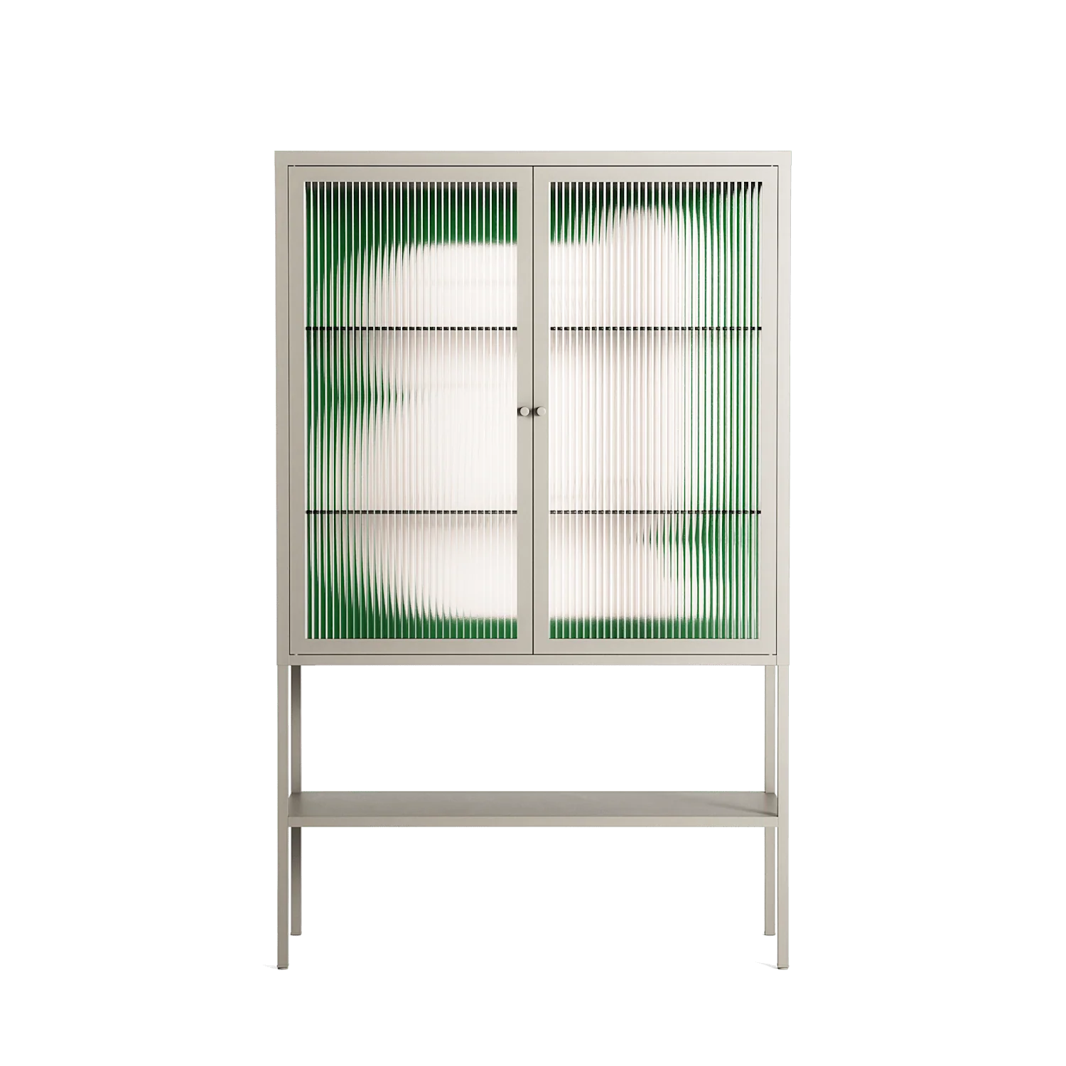 Rest 1 - Loft Cabinet - Andrea Devia-Nuño - Pebble - Reeded glass