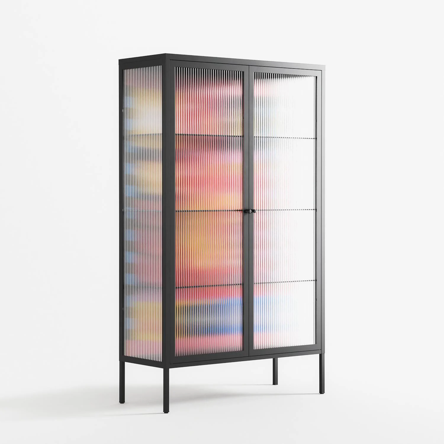 Rise - Cabinet - Heather Zhou - Antracite - Reeded glass - Image 4