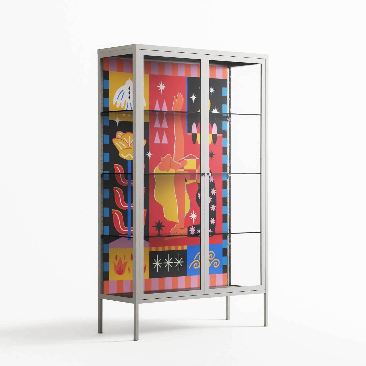 Rise - Cabinet - Heather Zhou - Chalk - Clear glass - Image 4