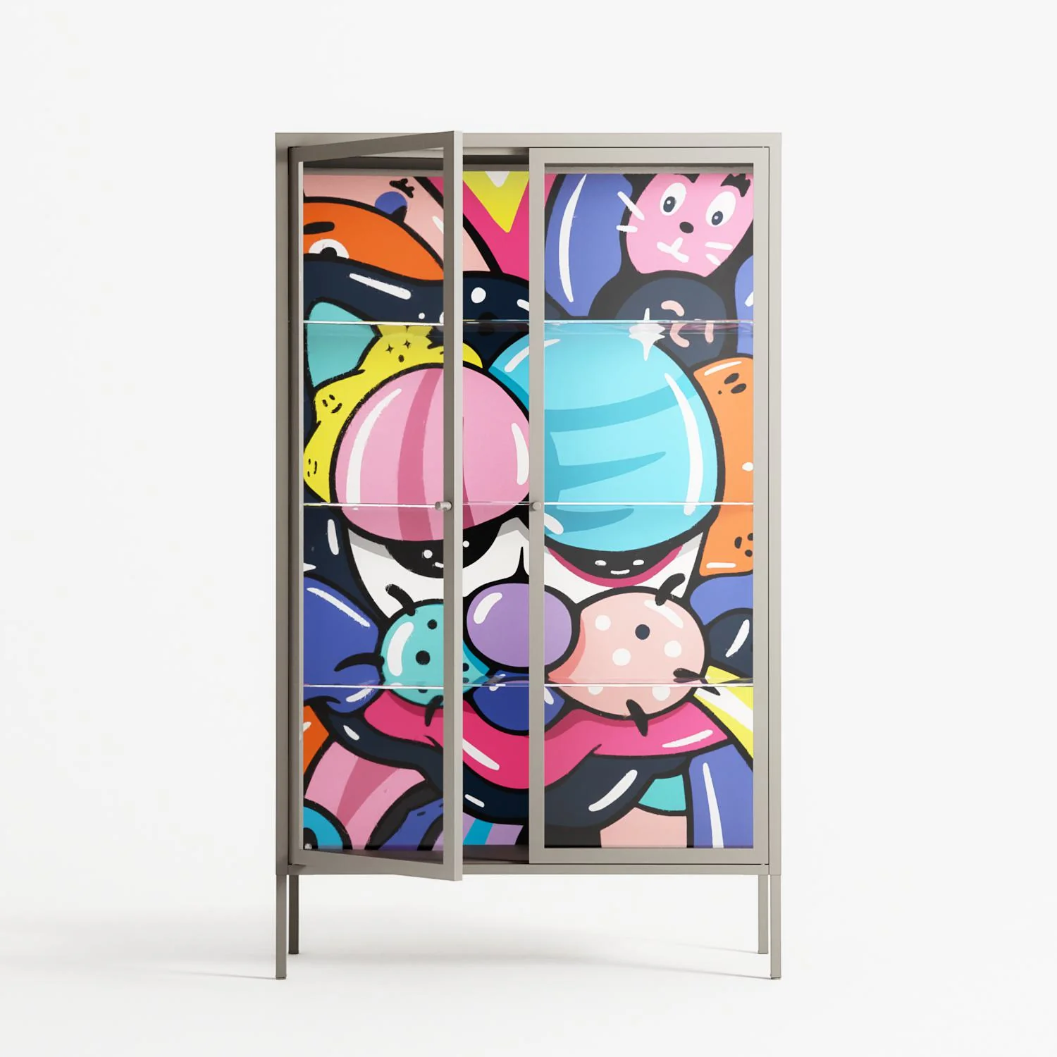 Sansone - Cabinet - Maddalena Fanfani - Pebble - Clear glass - Image 2
