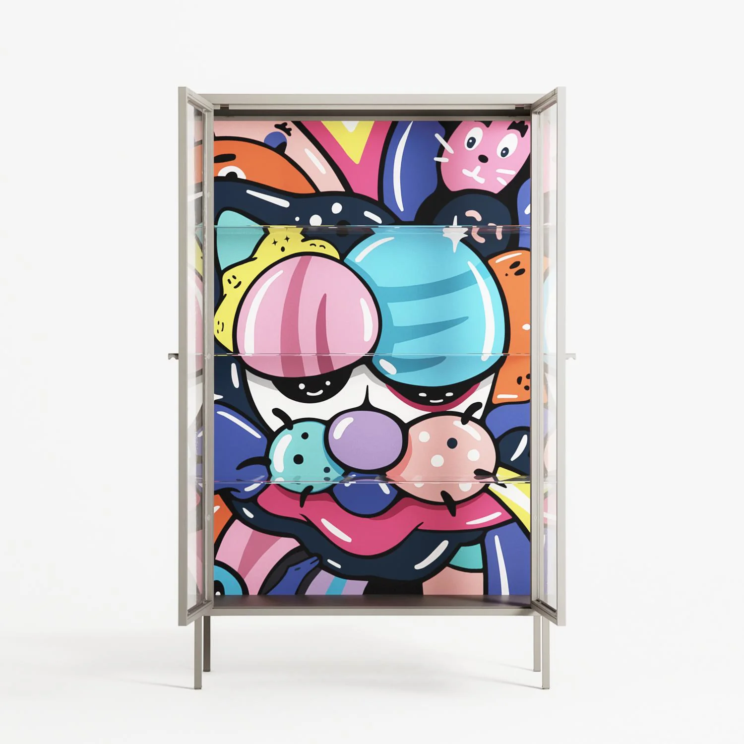 Sansone - Cabinet - Maddalena Fanfani - Pebble - Clear glass - Image 3