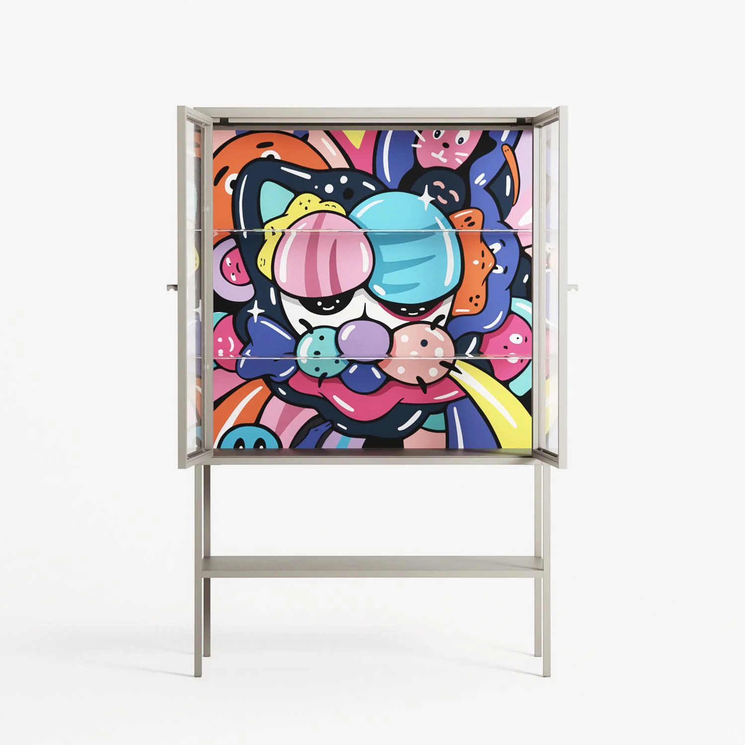 Sansone - Loft Cabinet - Maddalena Fanfani - Pebble - Clear glass - Image 3