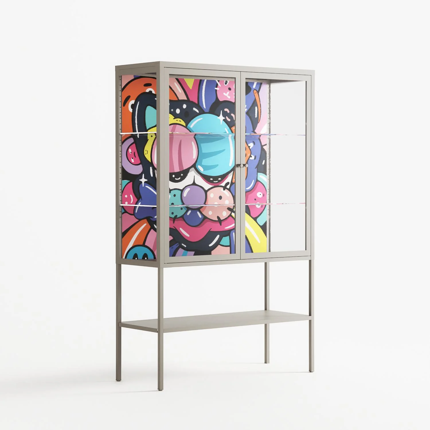 Sansone - Loft Cabinet - Maddalena Fanfani - Pebble - Clear glass - Image 4