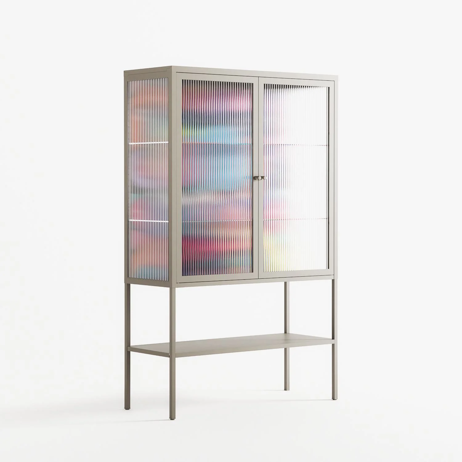 Sansone - Loft Cabinet - Maddalena Fanfani - Pebble - Reeded glass - Image 4