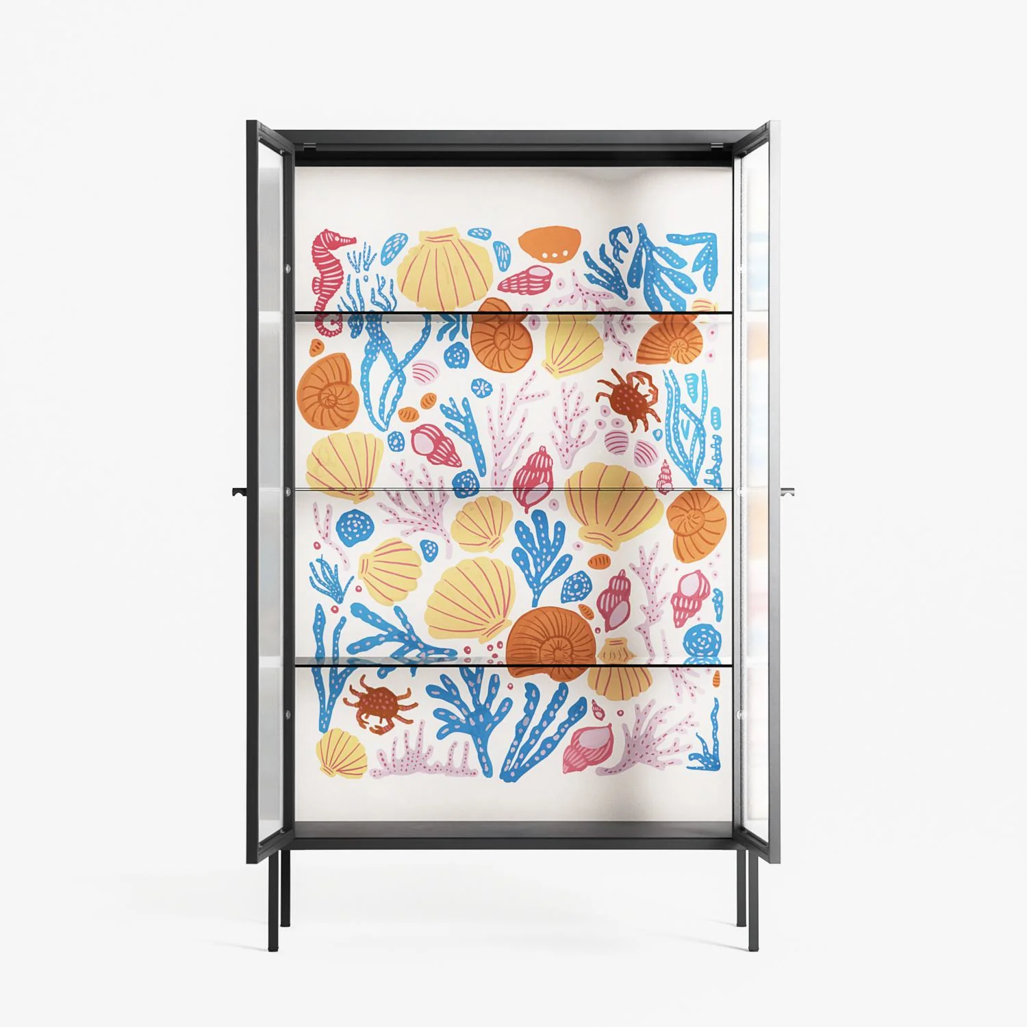 Sea Critters - Cabinet - Katie O’Shea - Antracite - Reeded glass - Image 3