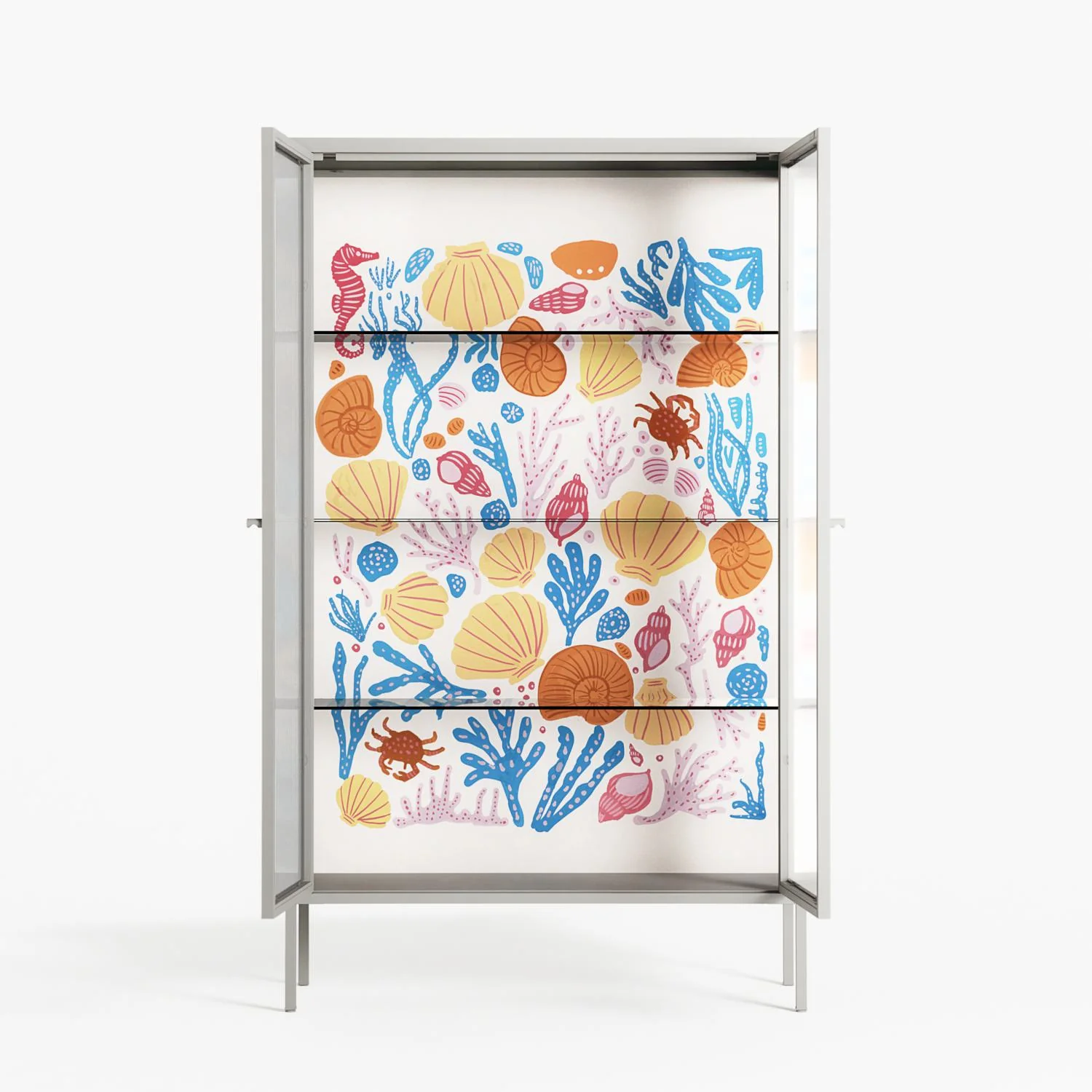 Sea Critters - Cabinet - Katie O’Shea - Chalk - Reeded glass - Image 3
