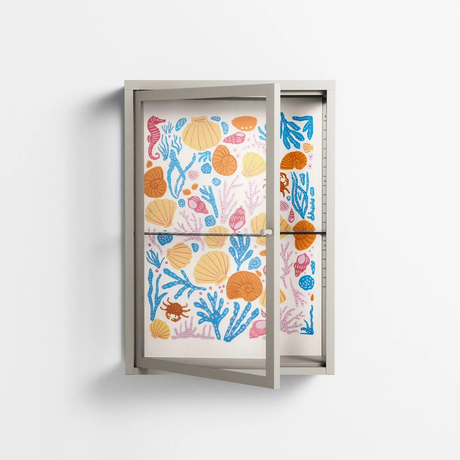 Sea Critters - Wall Cabinet - Katie O’Shea - Pebble - Clear glass - Image 2