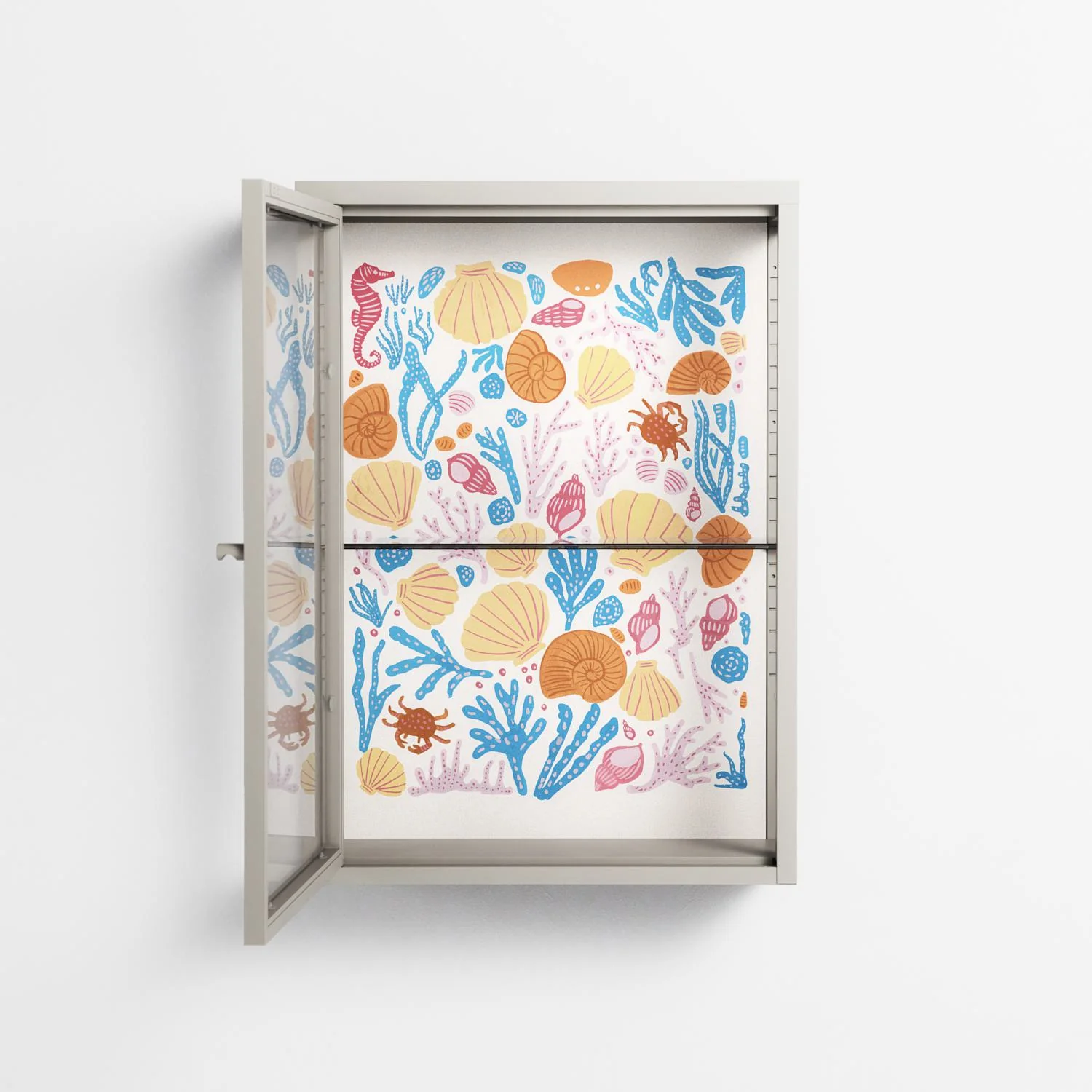 Sea Critters - Wall Cabinet - Katie O’Shea - Pebble - Clear glass - Image 3