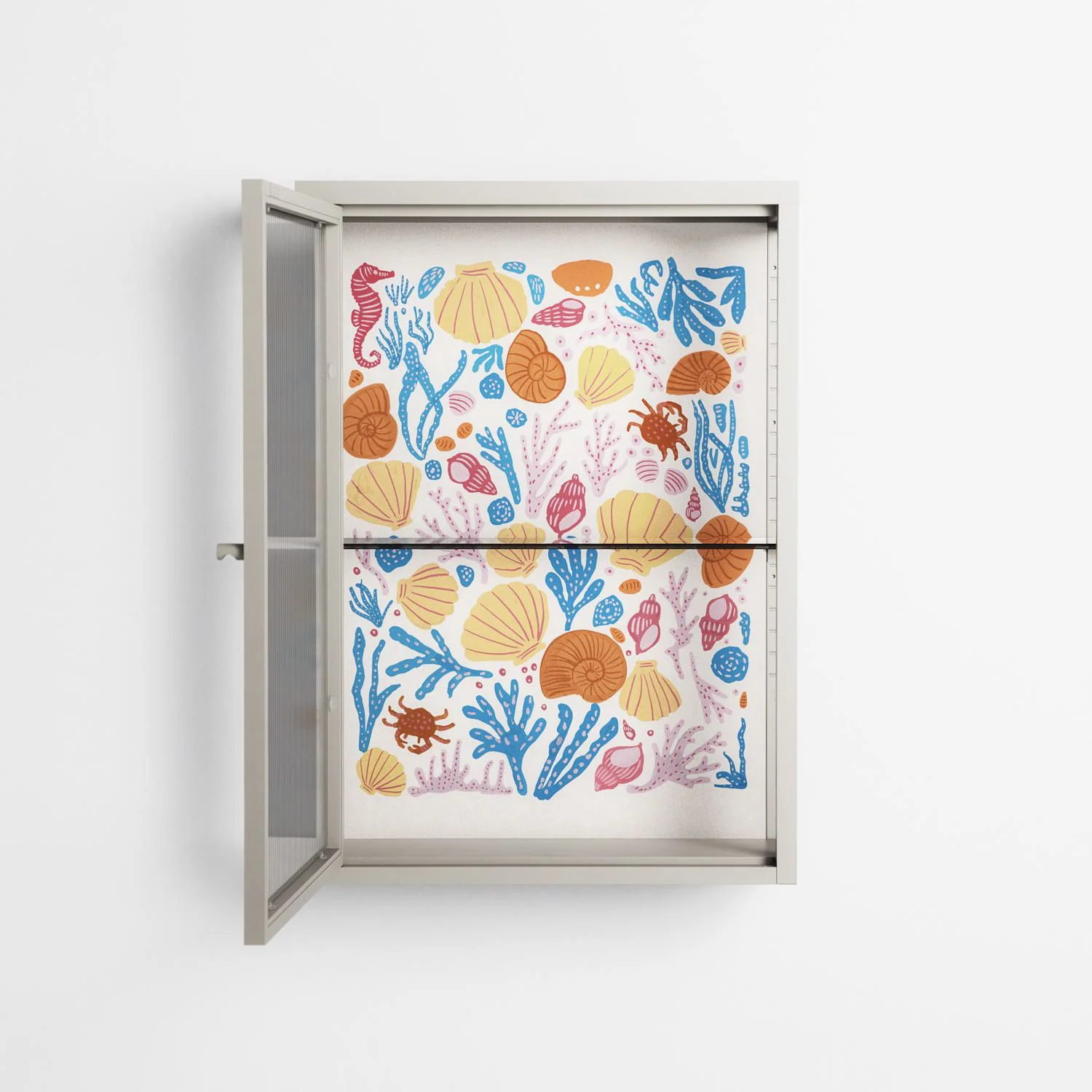 Sea Critters - Wall Cabinet - Katie O’Shea - Pebble - Reeded glass - Image 3
