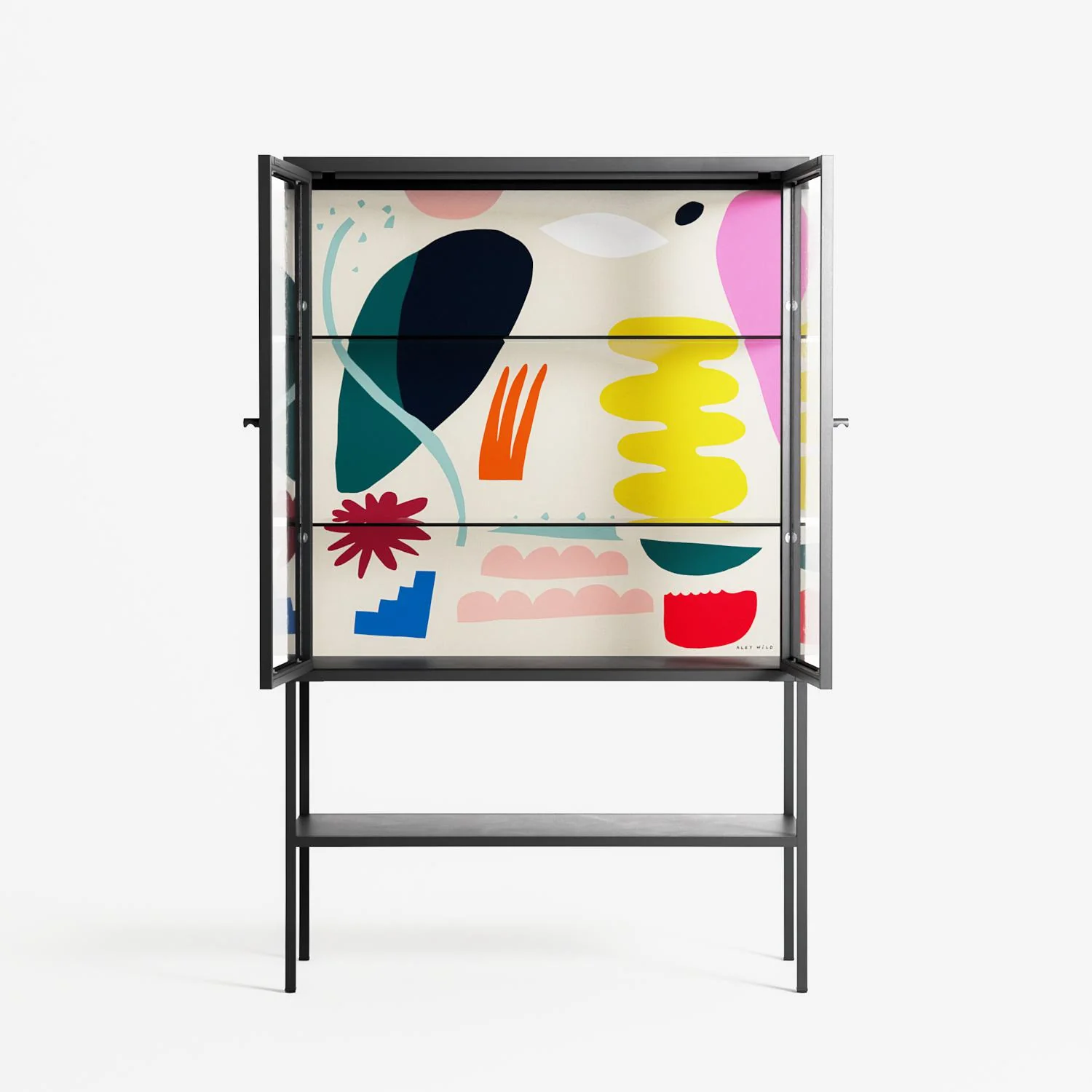 Sea Shapes - Loft Cabinet - Aley Wild - Antracite - Clear glass - Image 3