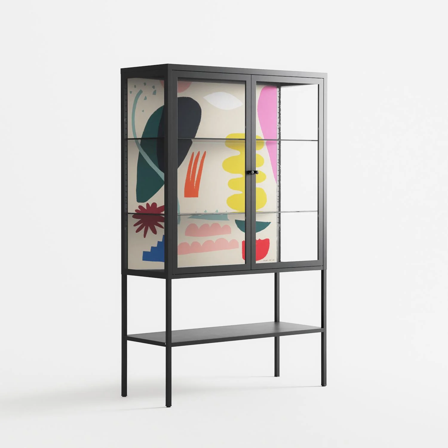Sea Shapes - Loft Cabinet - Aley Wild - Antracite - Clear glass - Image 4