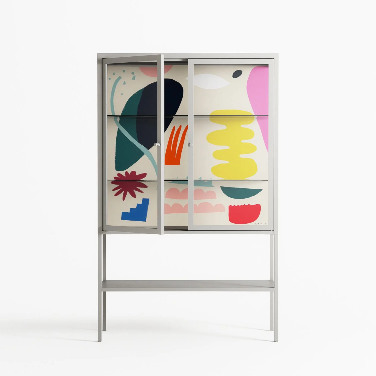Sea Shapes - Loft Cabinet - Aley Wild - Chalk - Clear glass - Image 2