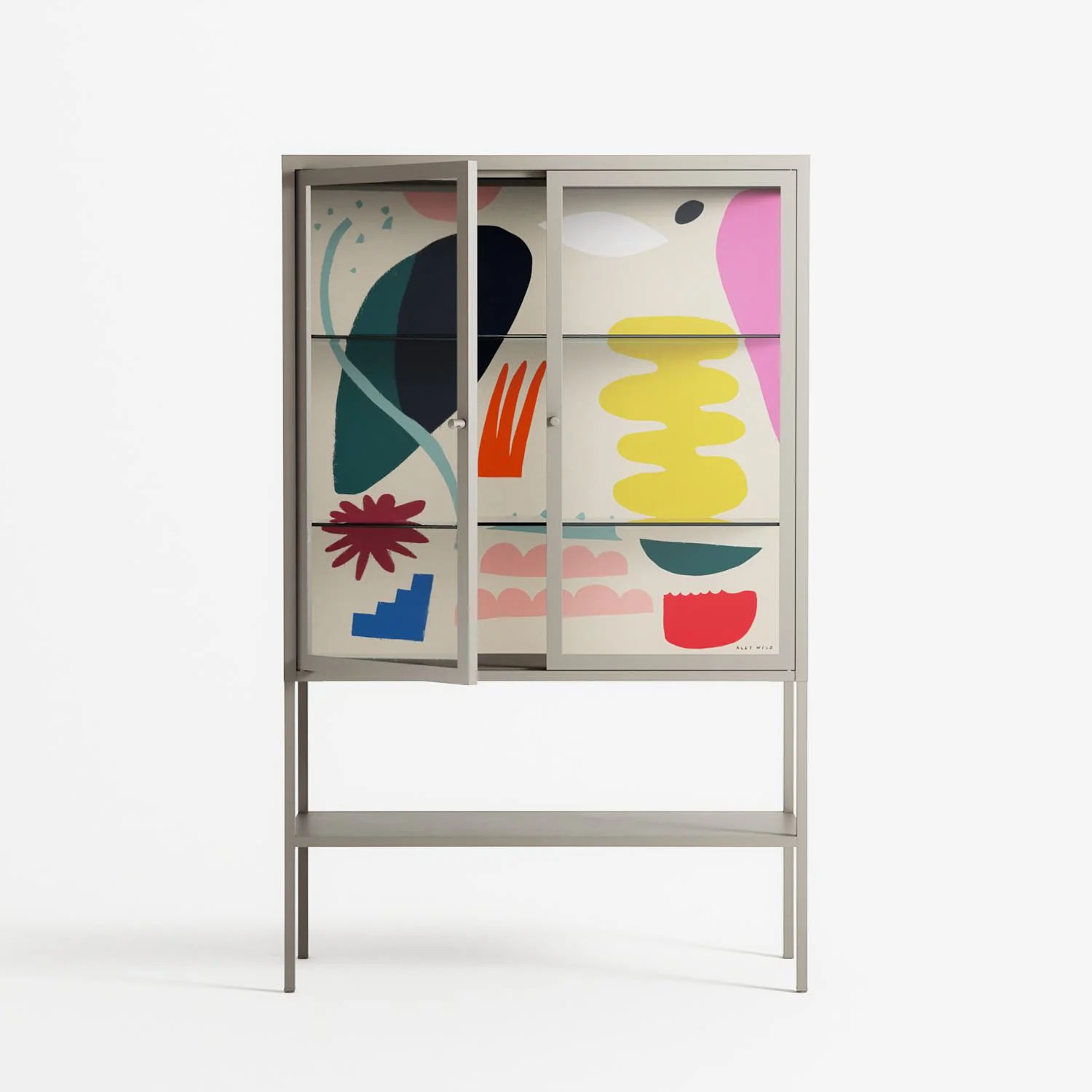 Sea Shapes - Loft Cabinet - Aley Wild - Pebble - Clear glass - Image 2