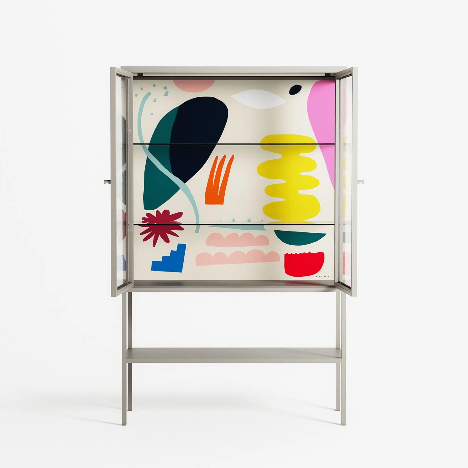 Sea Shapes - Loft Cabinet - Aley Wild - Pebble - Clear glass - Image 3