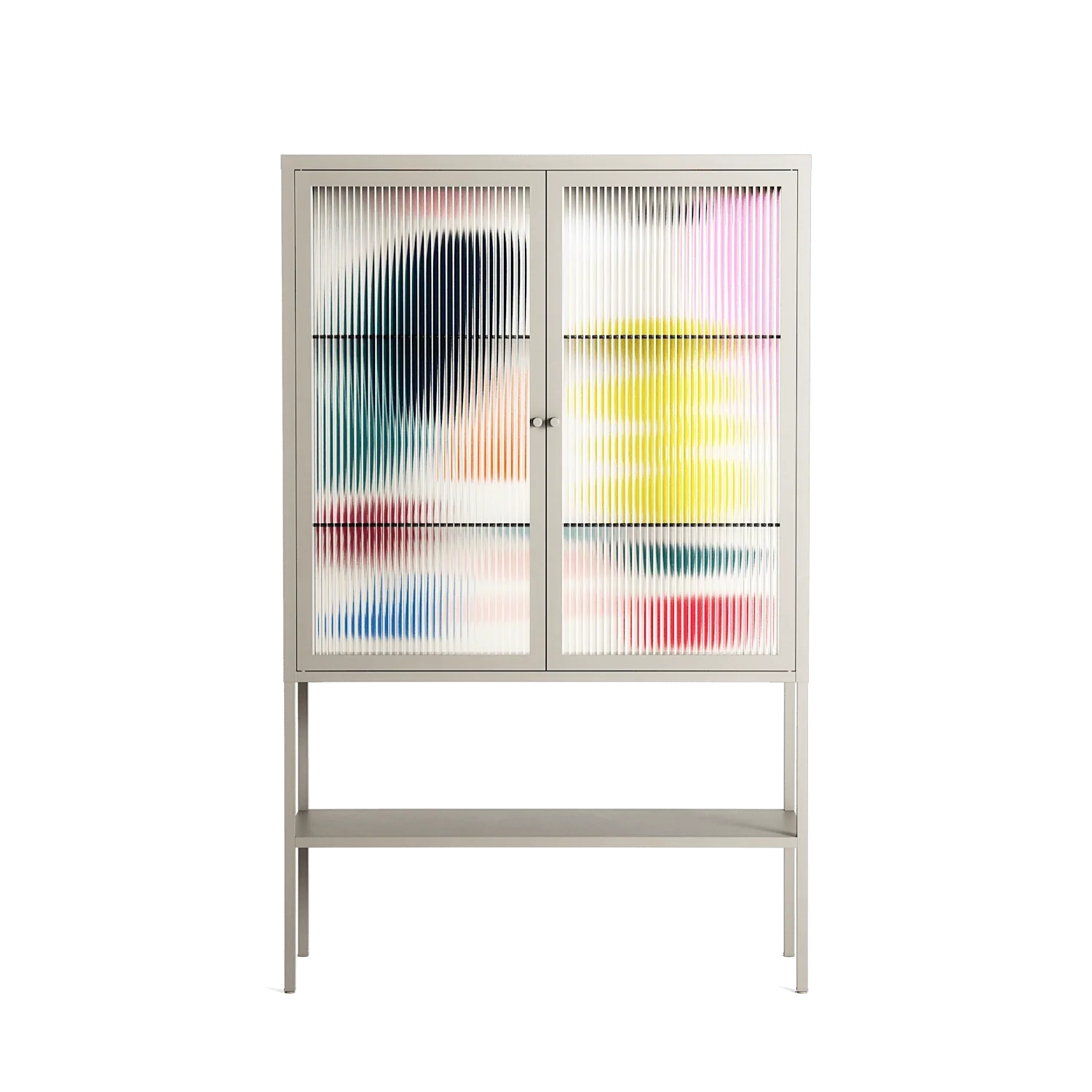 Sea Shapes - Loft Cabinet - Aley Wild - Pebble - Reeded glass