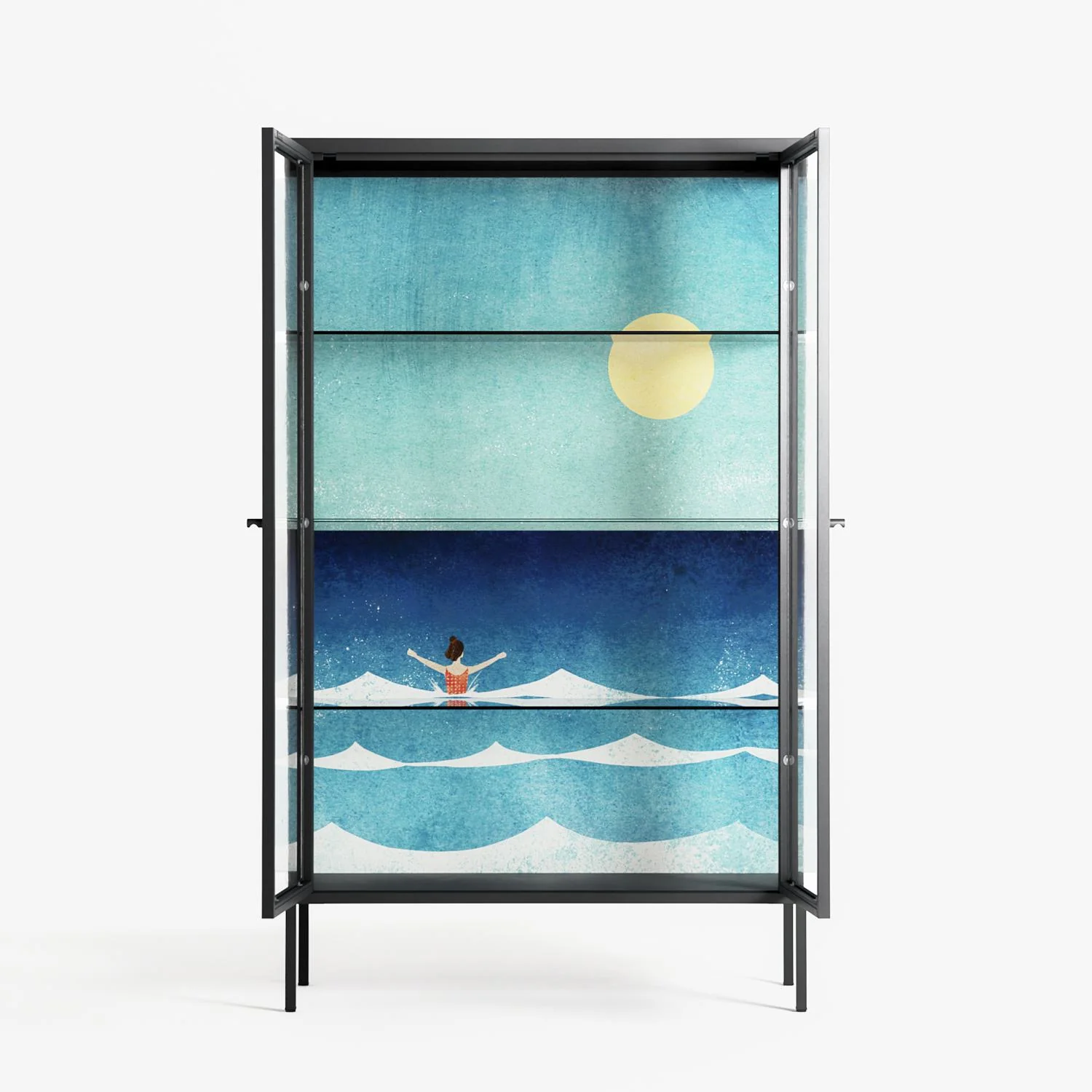 Sea Swim - Cabinet - Henry Rivers - Antracite - Clear glass - Image 3