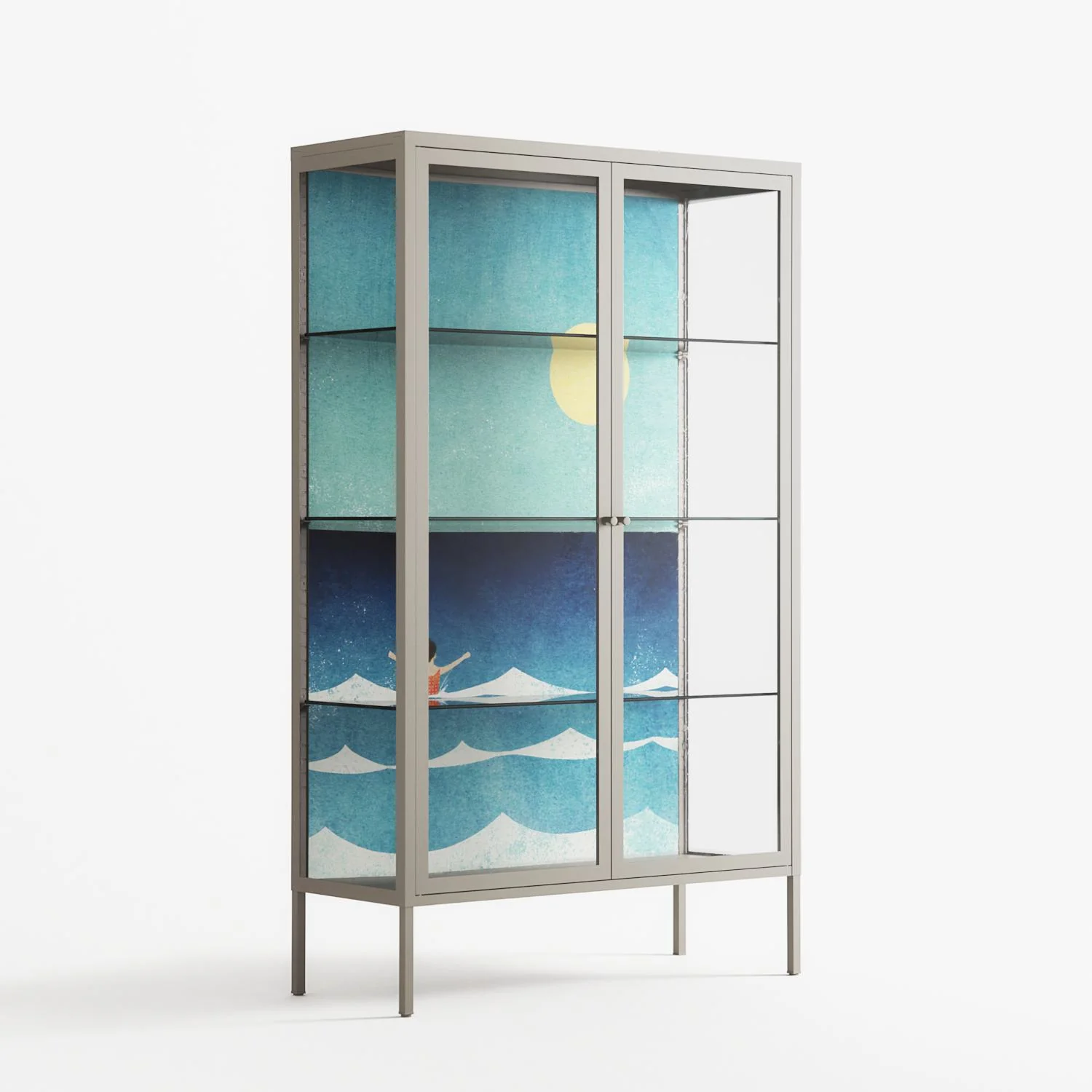 Sea Swim - Cabinet - Henry Rivers - Pebble - Clear glass - Image 4