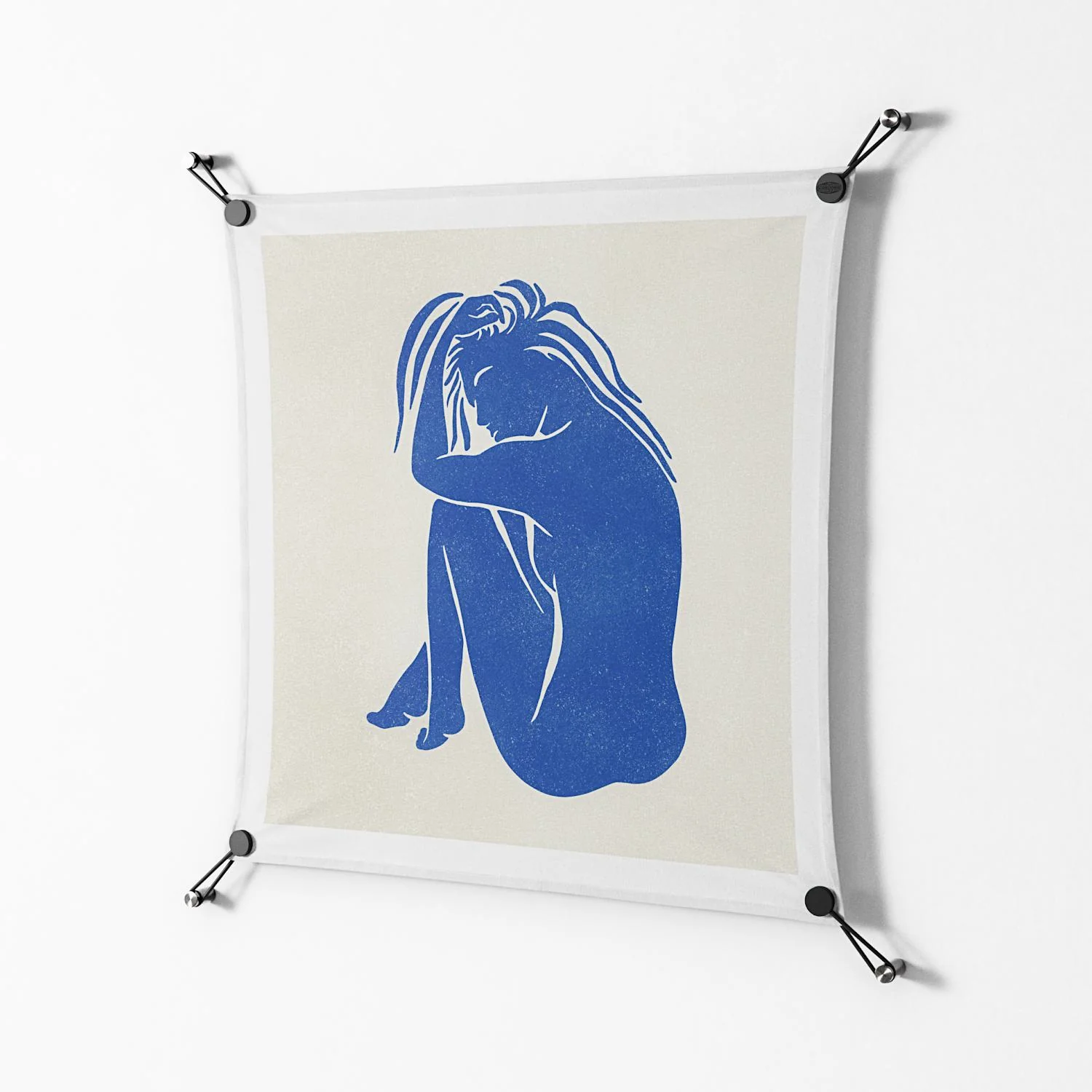 Serenity - Work On Wall - Amy Suther - Black - 70 x 70 cm - Image 2