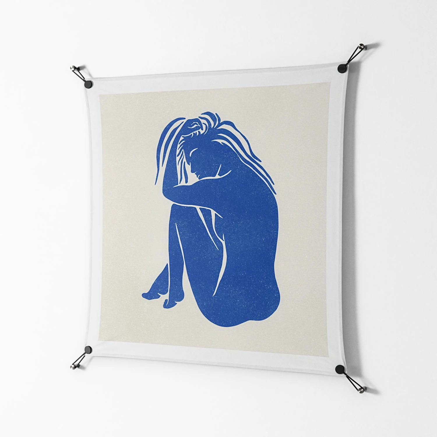 Serenity - Work On Wall - Amy Suther - Black - 90 x 90 cm - Image 2