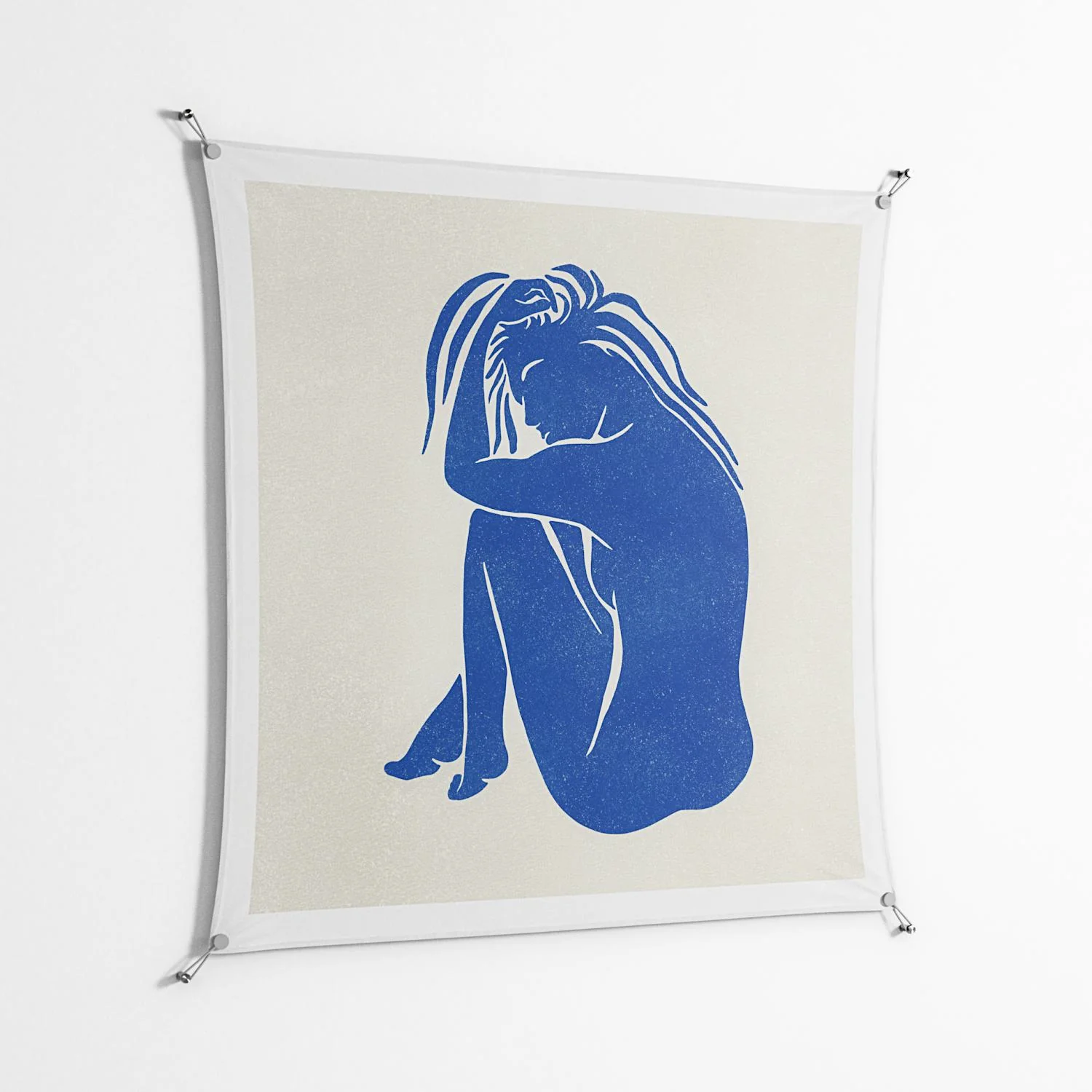 Serenity - Work On Wall - Amy Suther - Silver - 140 x 140 cm - Image 2