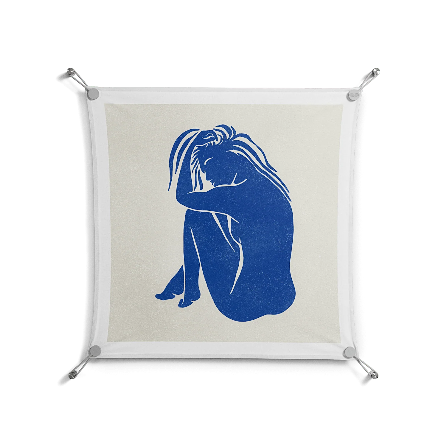 Serenity - Work On Wall - Amy Suther - Silver - 70 x 70 cm